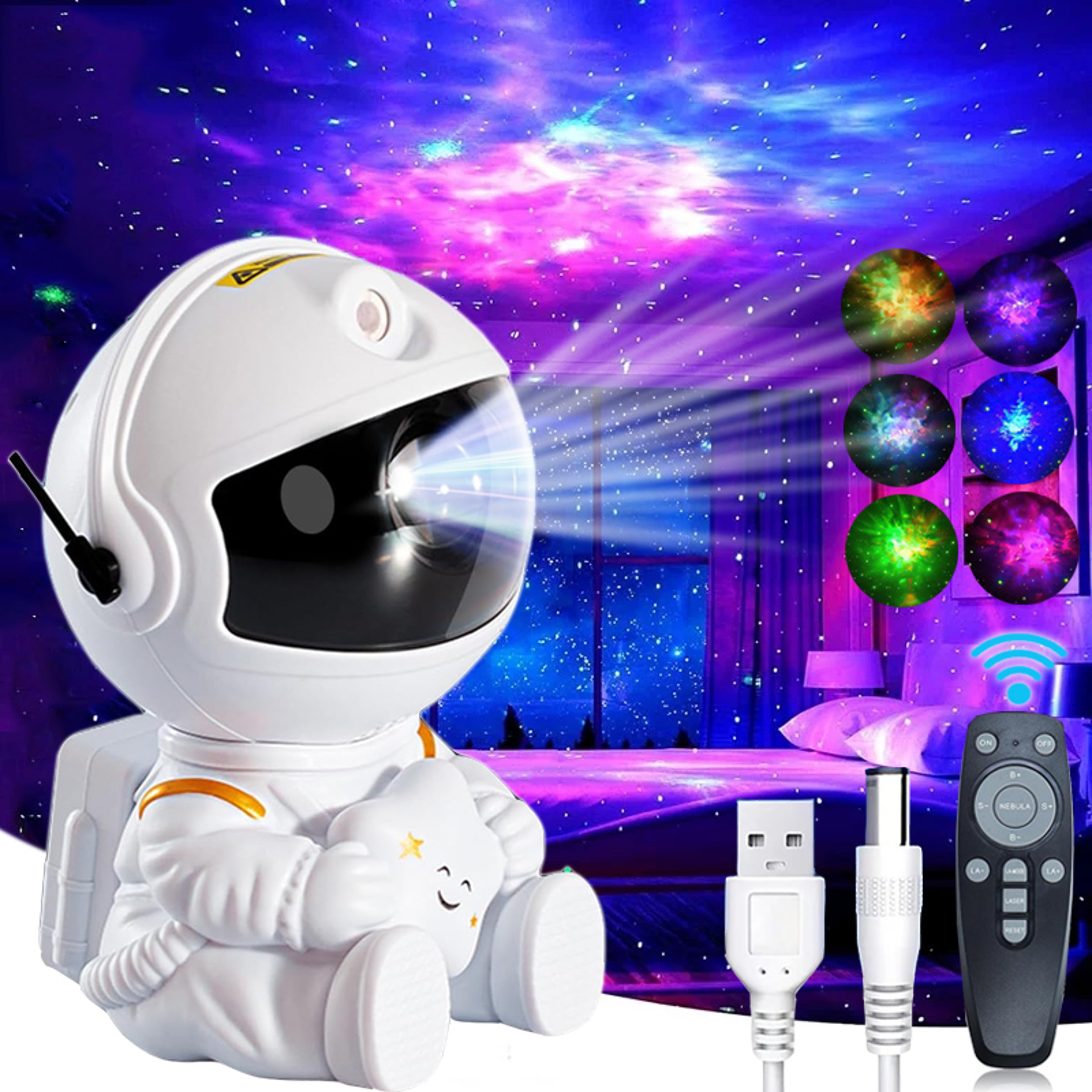 Star Astronaut Projector Light – Galaxy Starry Sky Lamp for Bedroom Decoration, Kids & Adults Gift – view 1