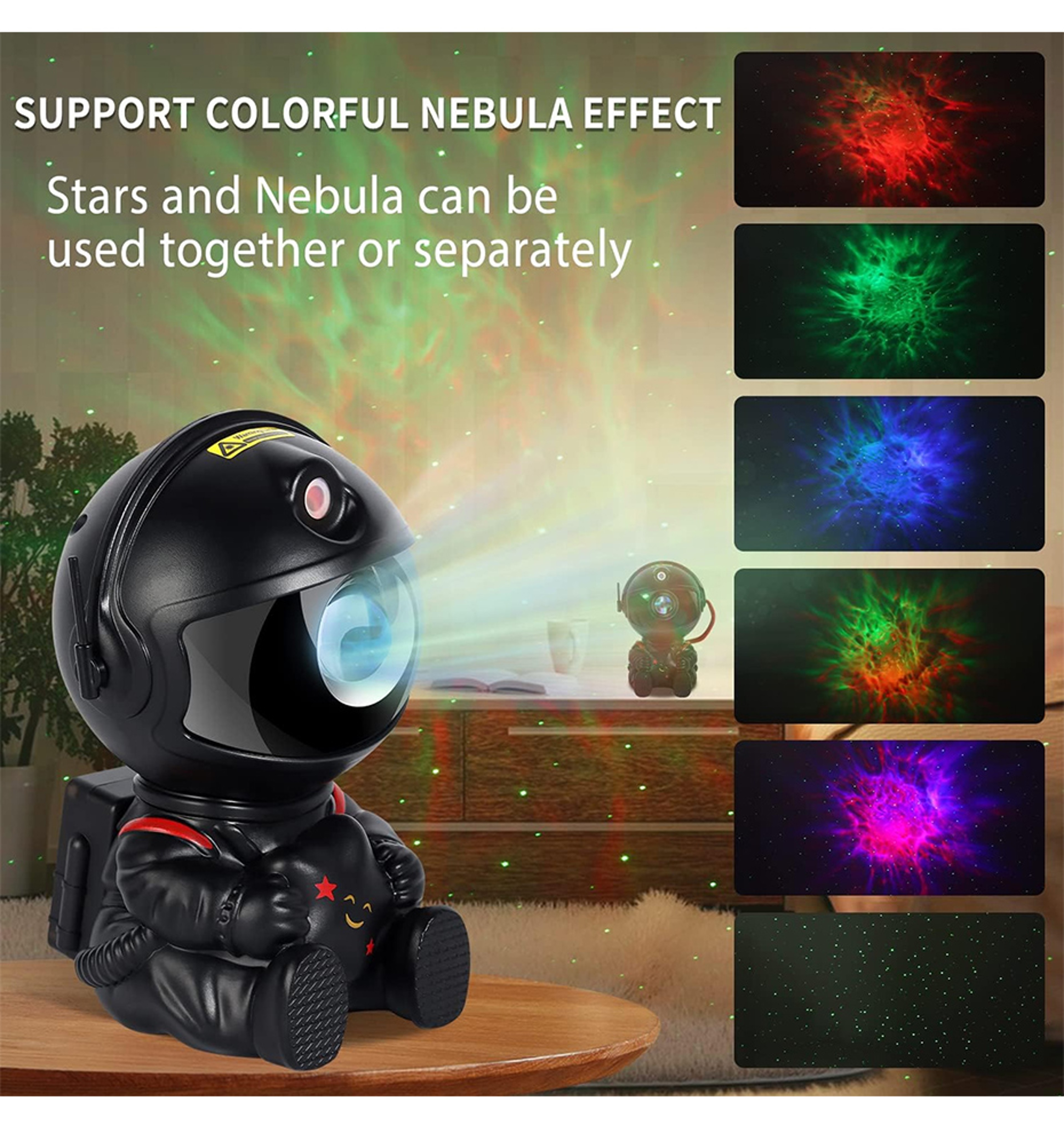 Star Astronaut Projector Light – Galaxy Starry Sky Lamp for Bedroom Decoration, Kids & Adults Gift – view 2