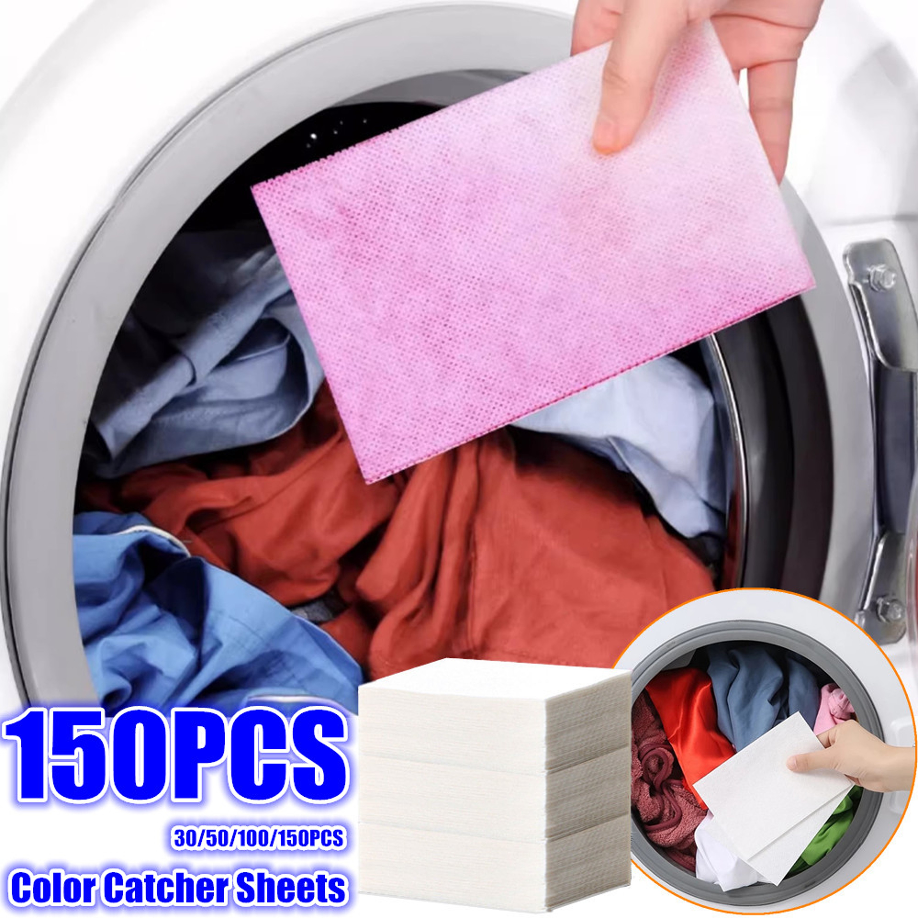 Laundry Color Catcher Sheets Absorb Color  Stains Allow Mixed Washes Washing Machine Sheets 0