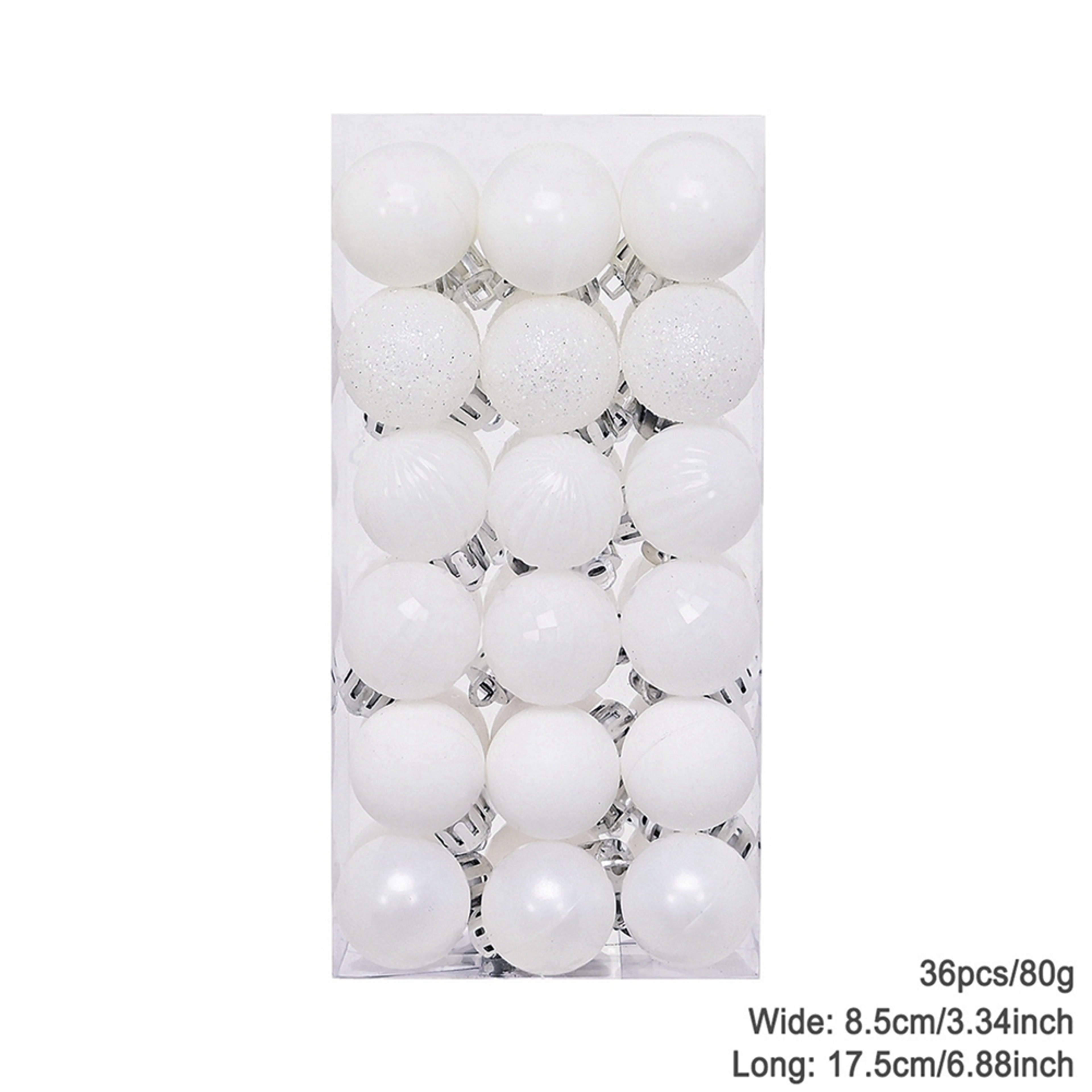 Plating Glossy Decorative Christmas Balls Set Box, Balls Christmas Tree Pendant, Holiday New Year Party Decor – view 14