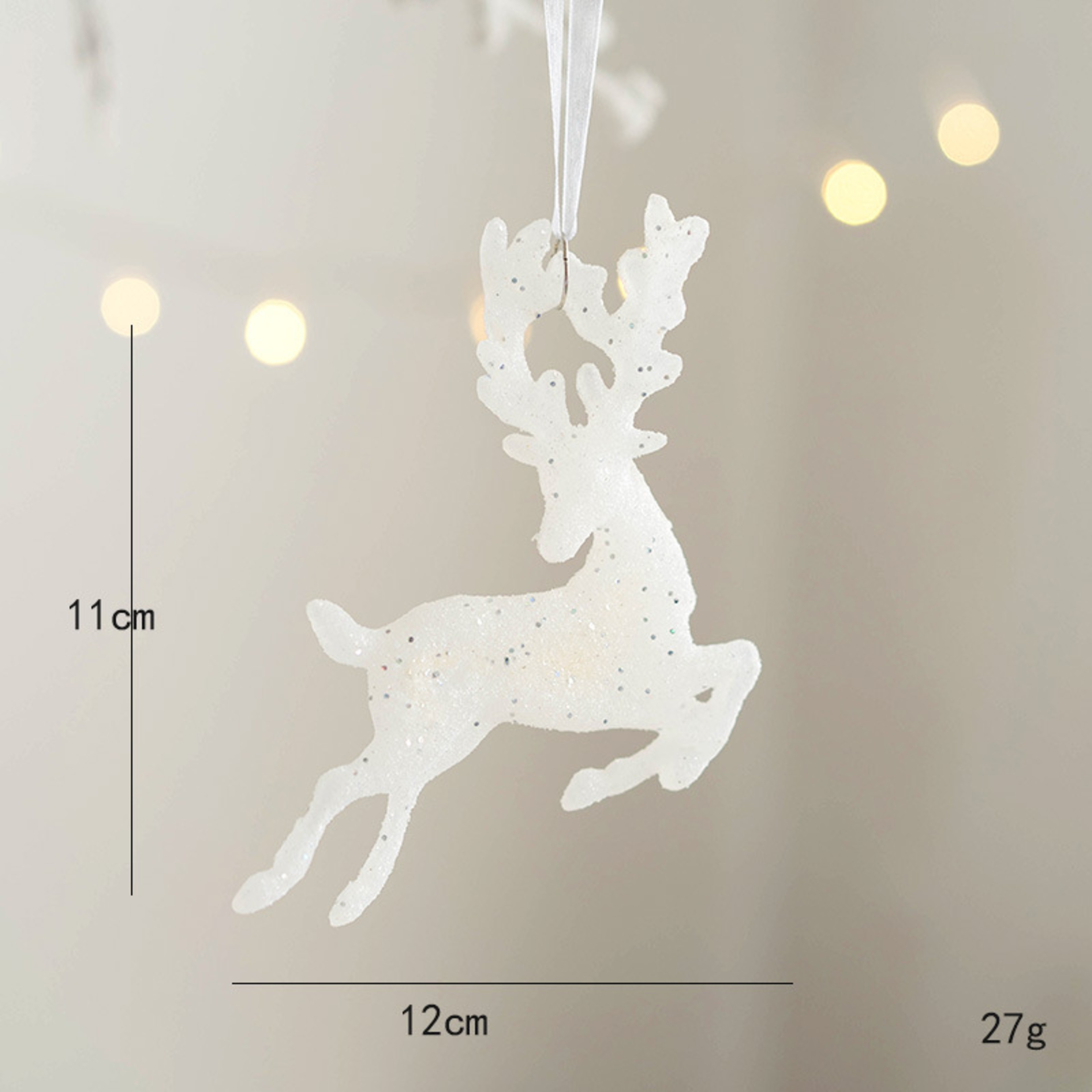 Merry Christmas Natal Ornament, Angel Girl Pentacle Pendant, Christmas Tree Hanging Pendant, Deer Christmas Decoration – view 4