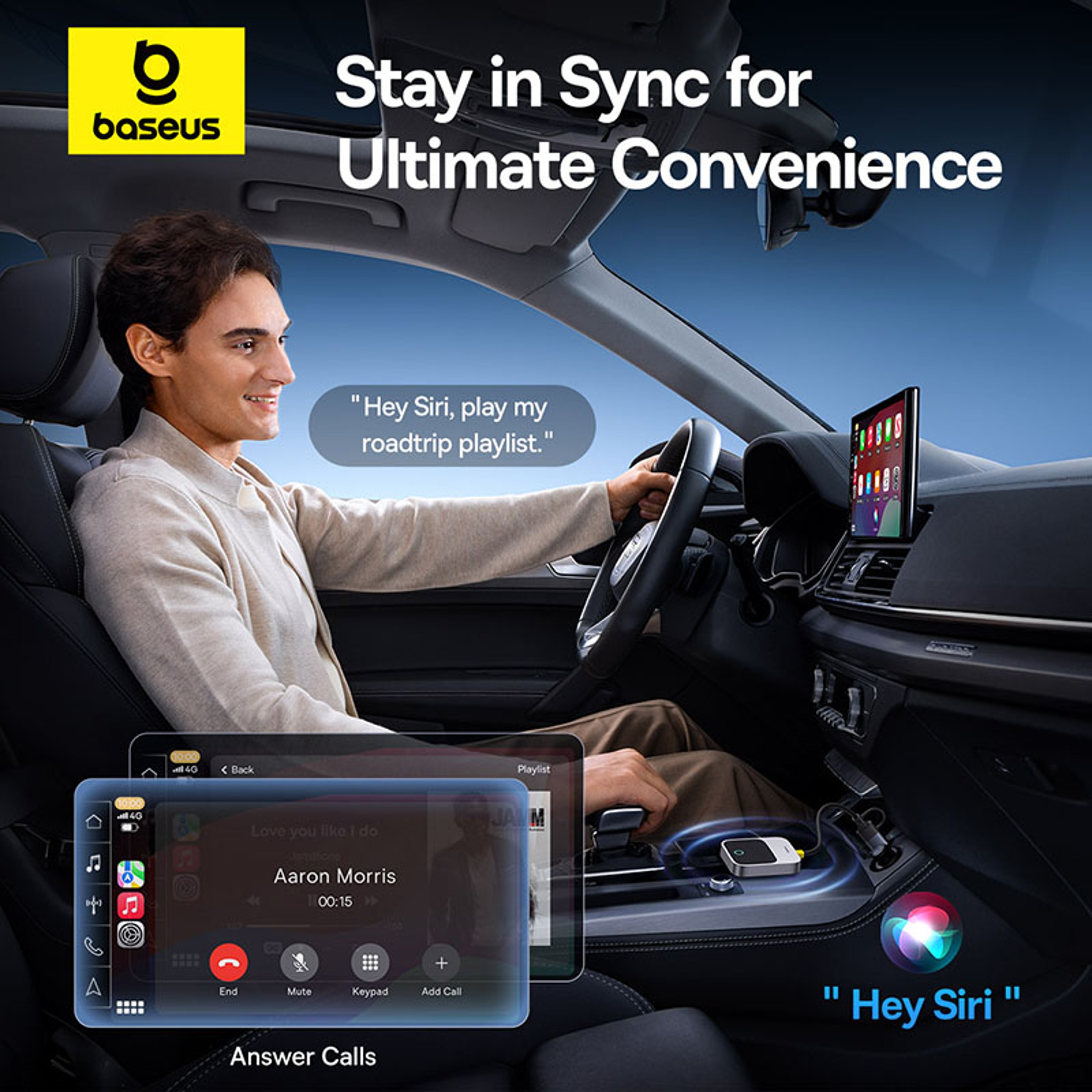 Wired To Wireless CarPlay Adapter For Auto Connect Smart CarPlay PlugPlay Bluetooth Car System 2