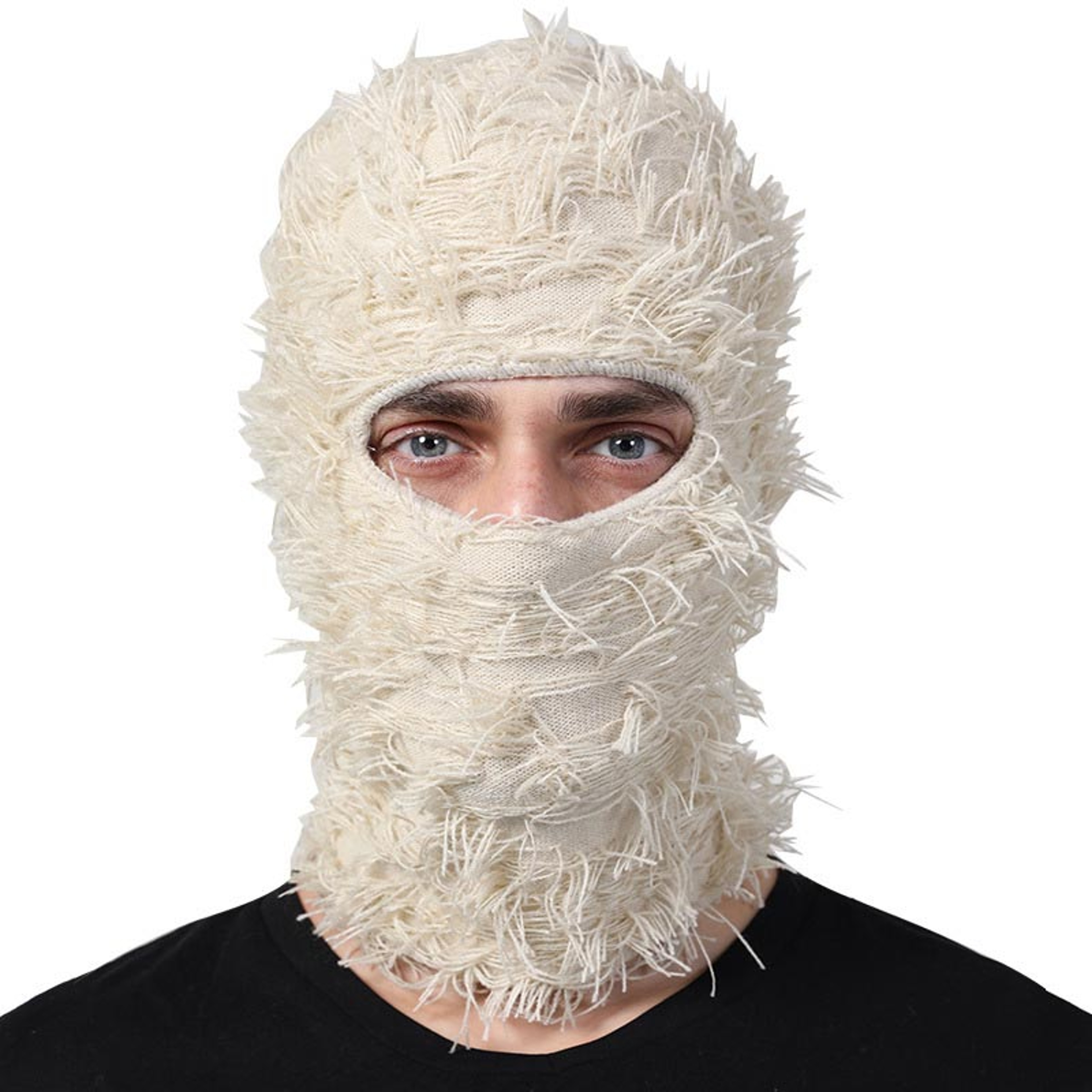 Windproof Full Face Cover Ski Mask Hat Balaclava Knitted Beanie Camouflage Winter Warm Neck Hat For 1