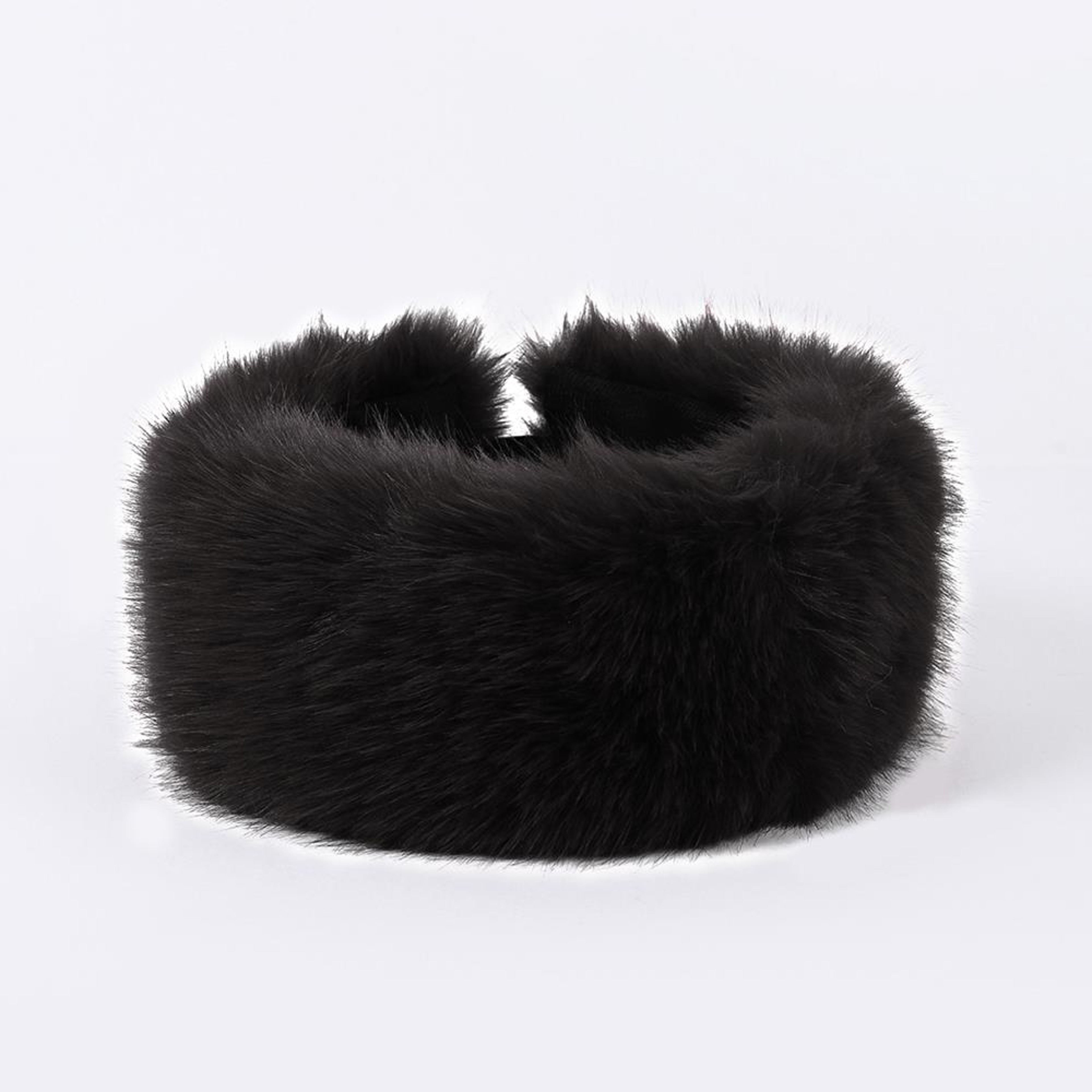 Plush Thickened Winter Headband Solid Color Ear Warmer for Ski Cap Outdoor Windproof Head Cover – view 6