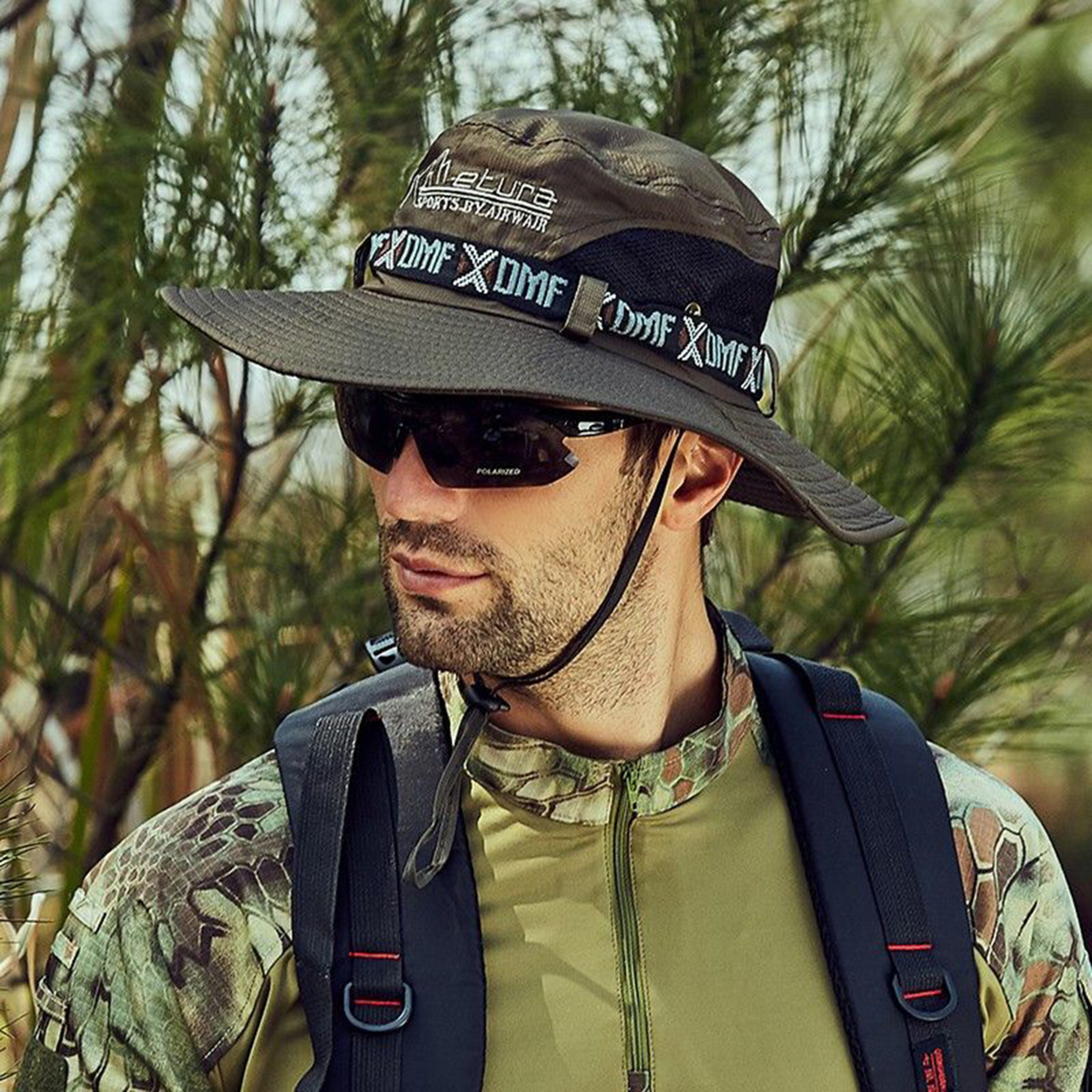Outdoor Fishing Hat For Men Sun Protection Brim Suitable For Outdoor Travel And Sports 1