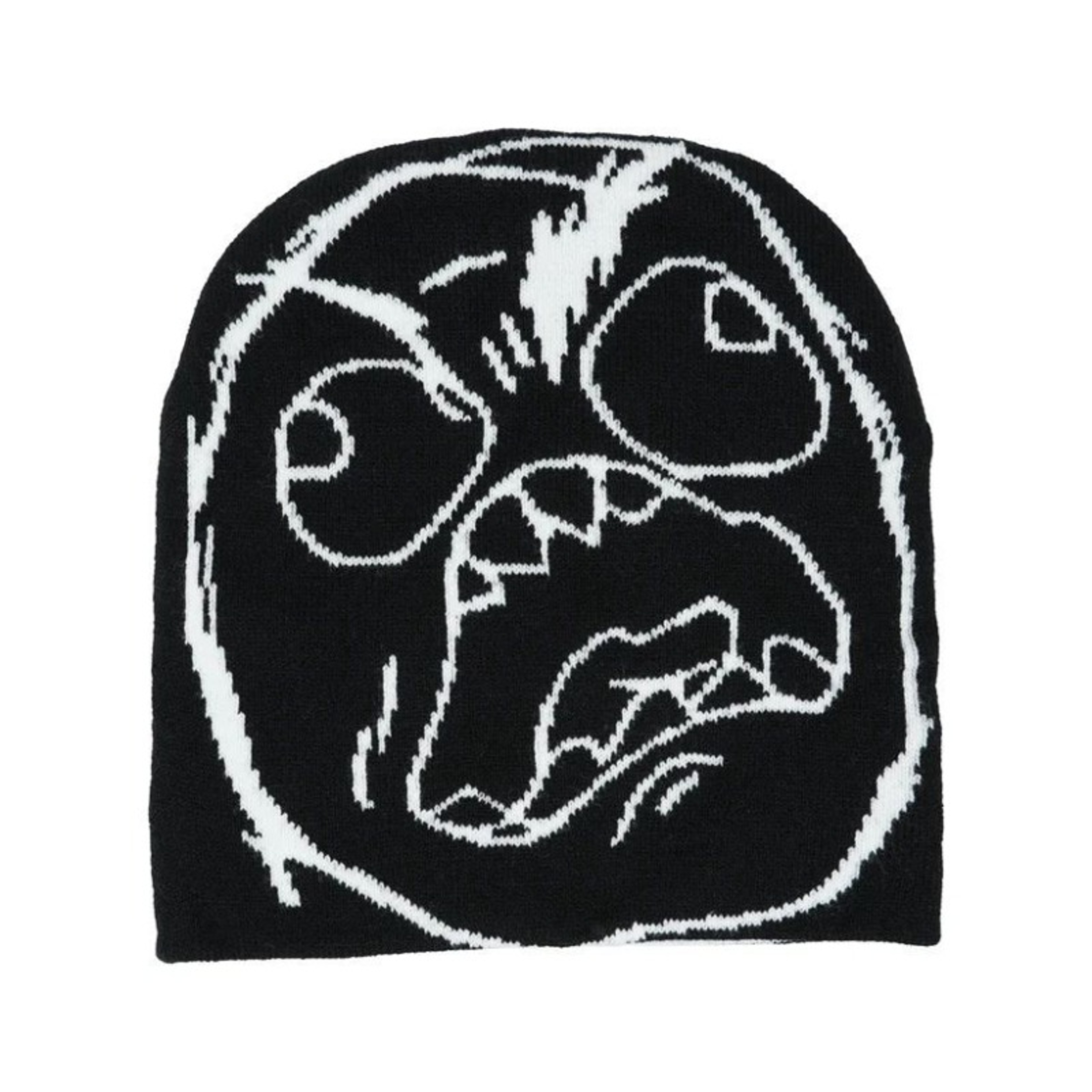 Unisex Winter Hat Funny Cartoon Face Knit Beanie Soft Warm Stretchy Acrylic Casual Skull Cap For Me 1