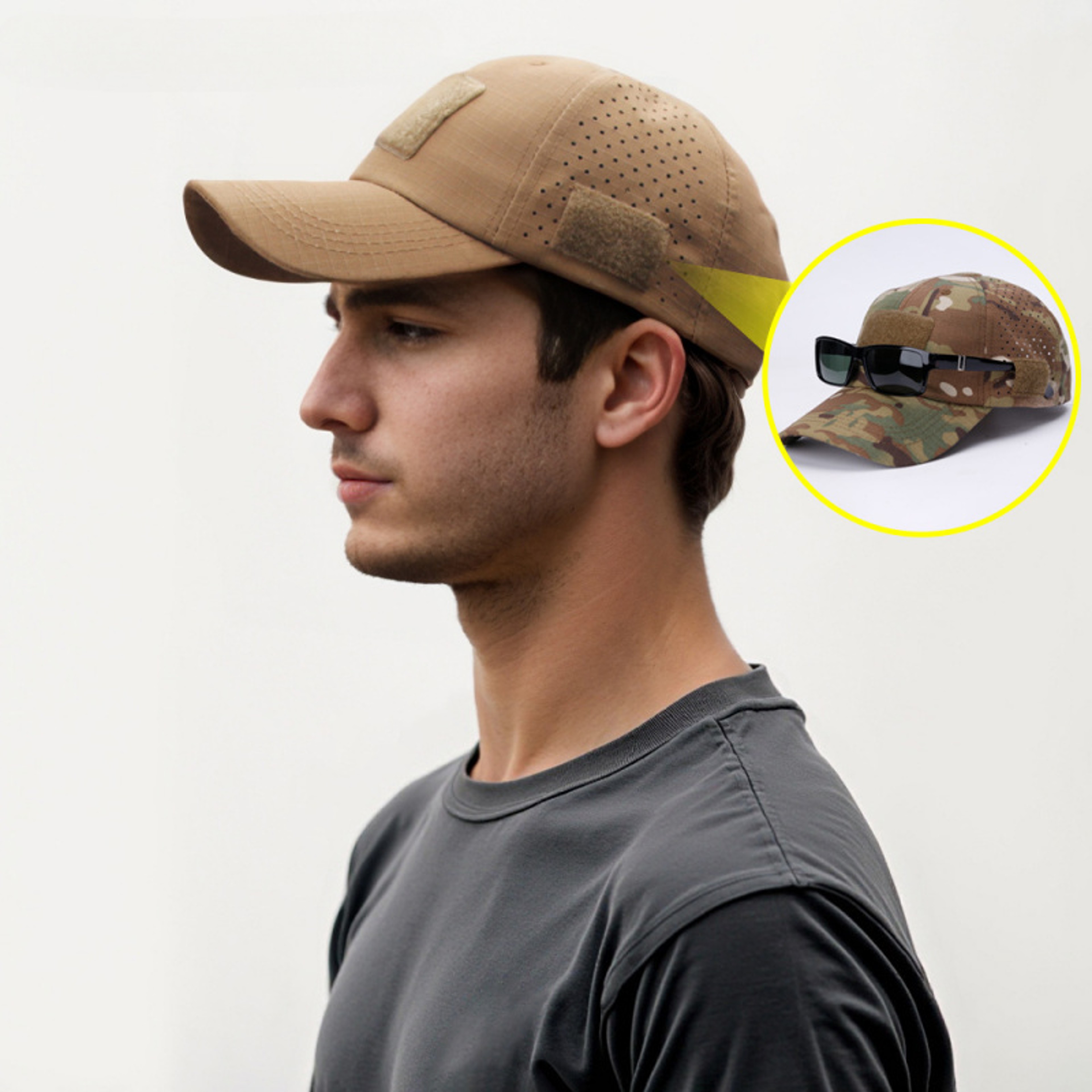Athletic Casual Breathable Camouflage Baseball Cap For Men Military Training Hat Tactical Sun Hat B 1
