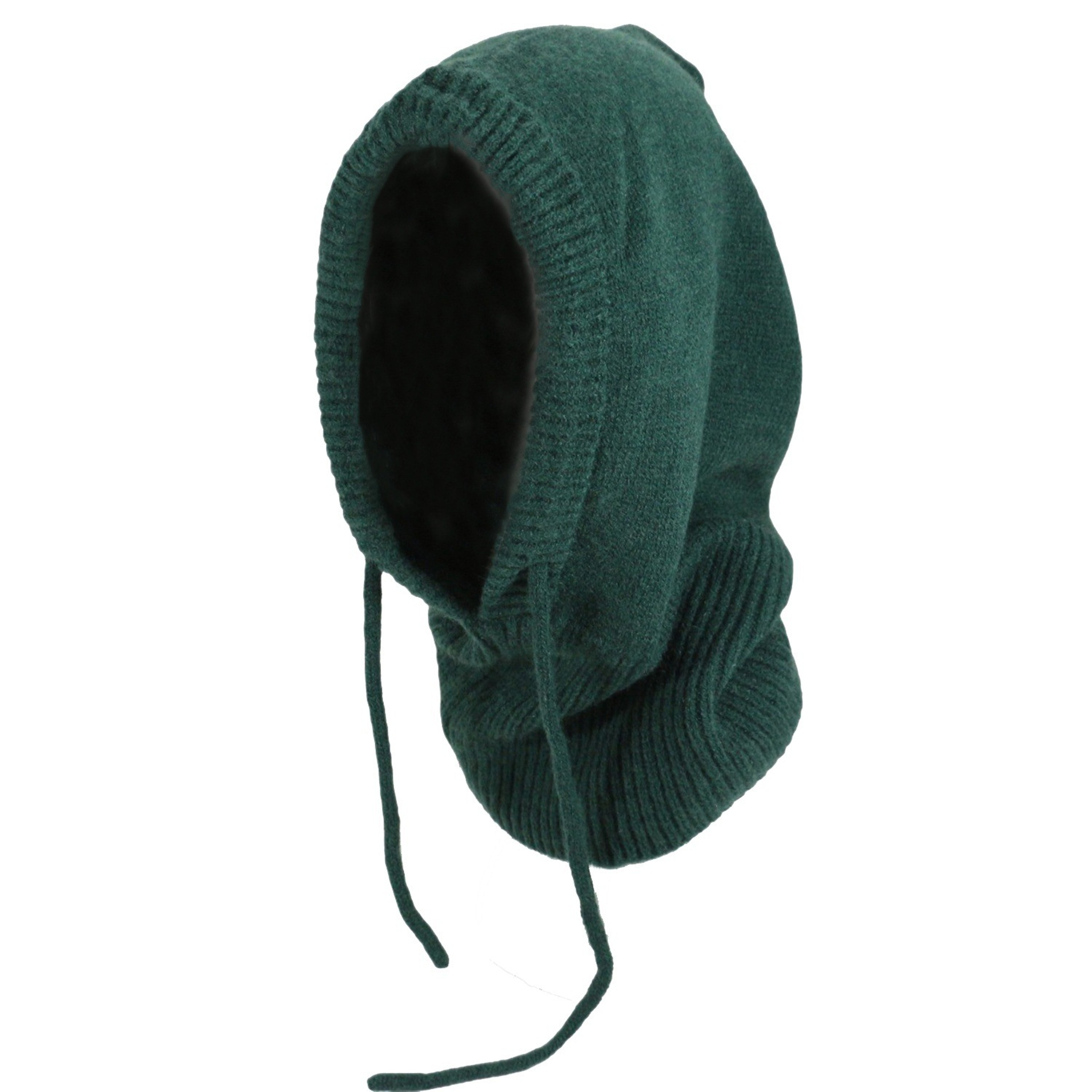 Winter Balaclava Hats Women Style Knitted Hooded Caps Outdoor Warmer Onepiece Drawstring Neck Colla 4