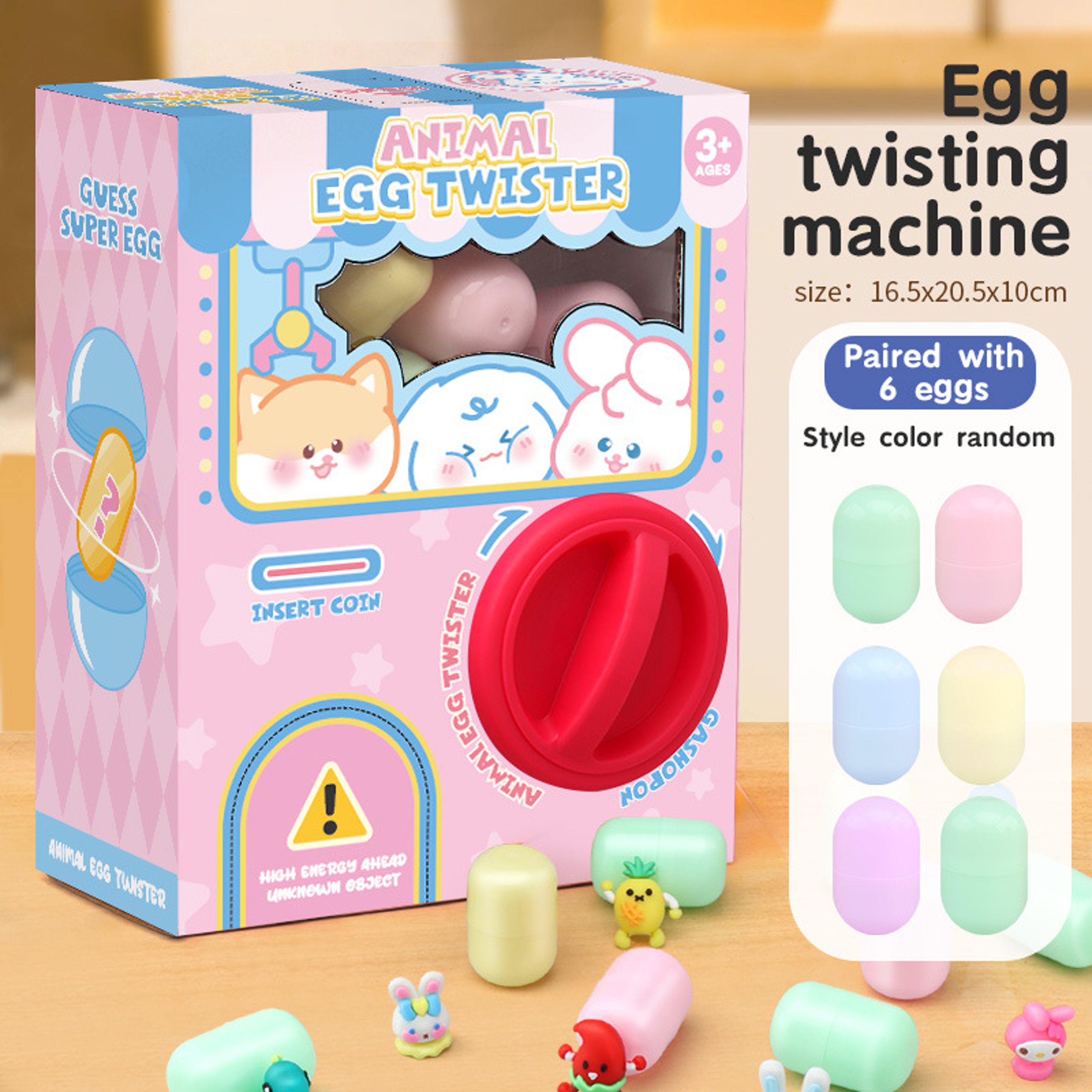 Baby Scratching Machine Blind Box Childrens Fun Animal Egg Twister Capsule Toys Christmas Doll Claw 6
