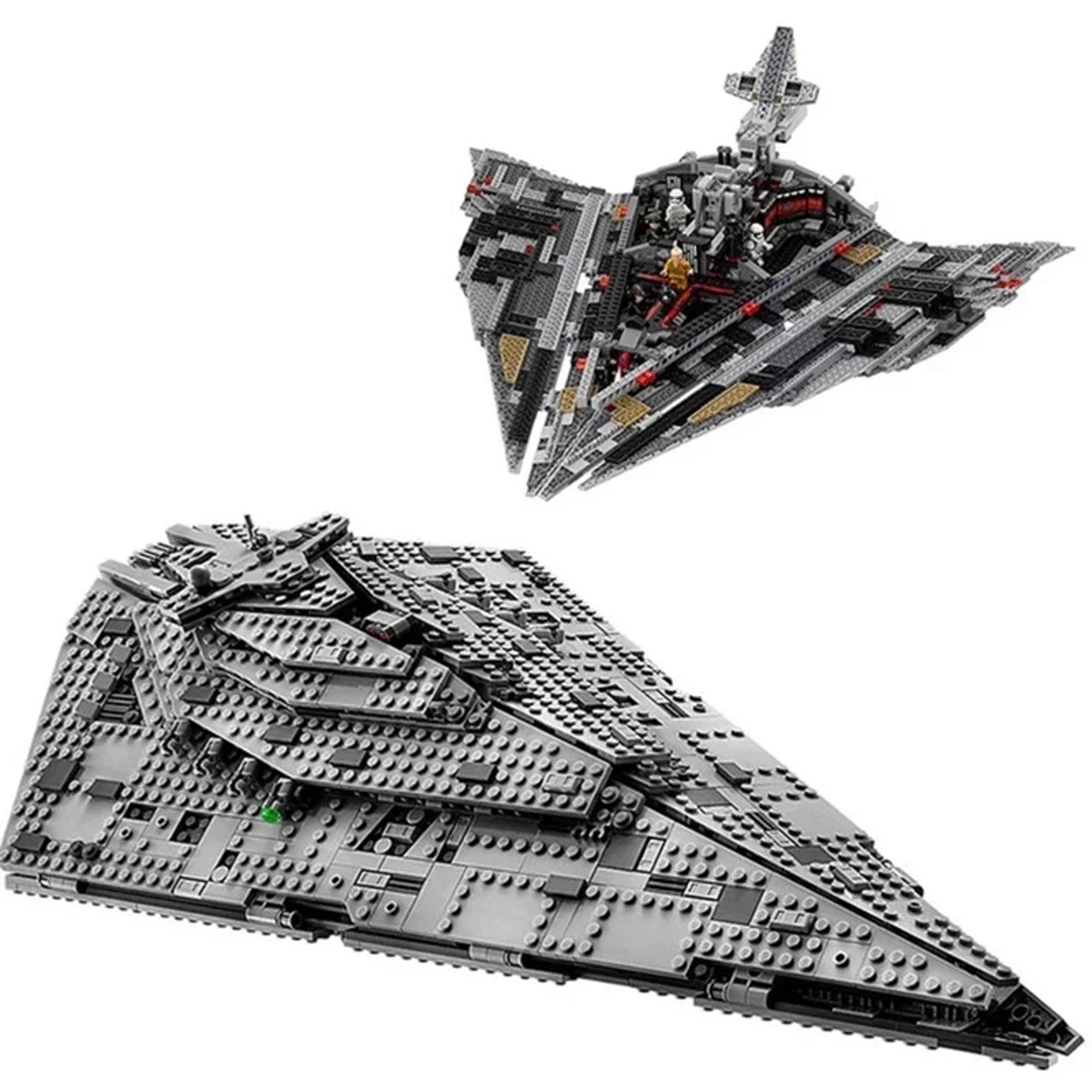 New Destroyer Space Spaceship Building Blocks Set Compatible With Starship Fighter Model DIY Toy Fo 0