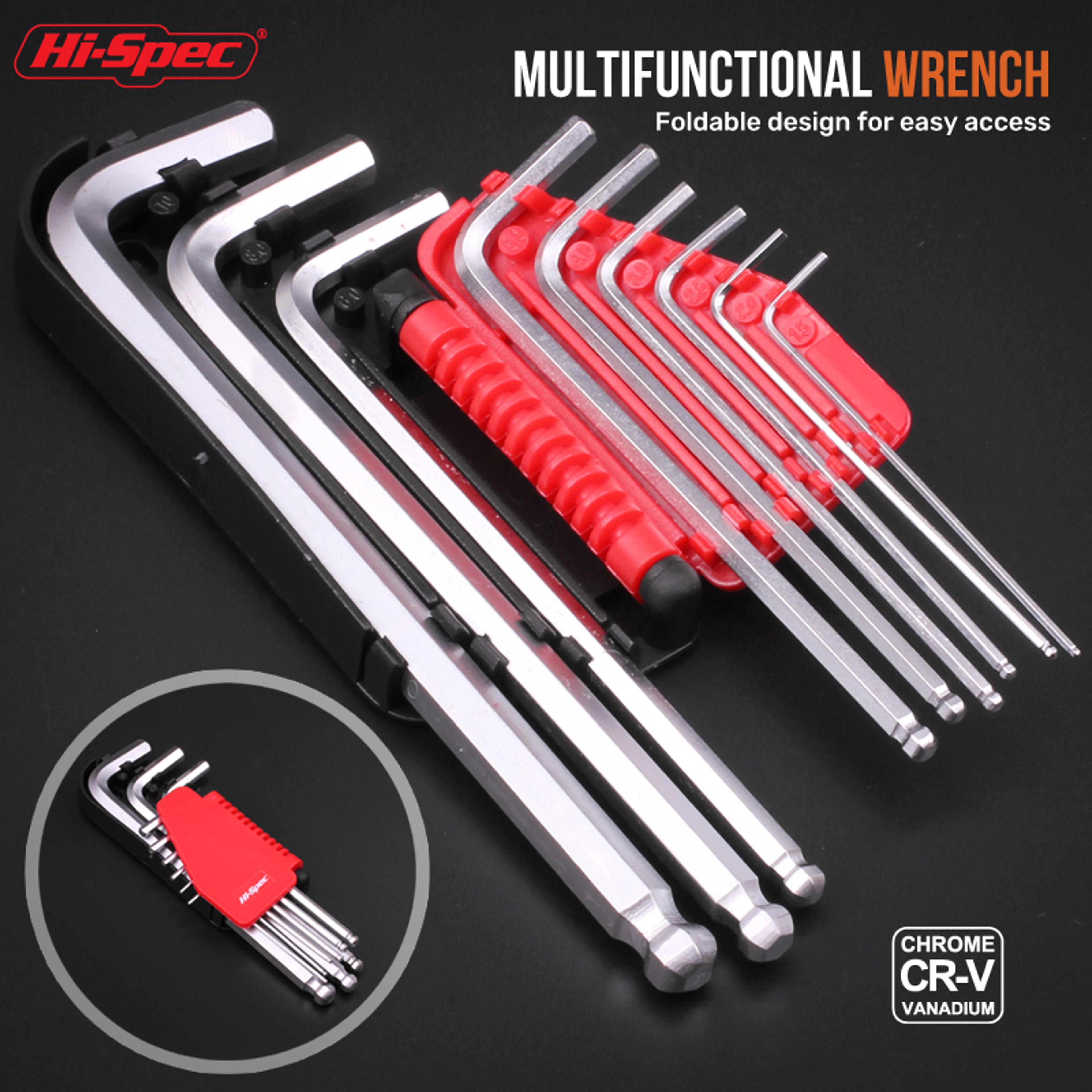 Daily Hand Tools Socket Sets For Home Repair HiSpec Car Repair Tool Kit With Socket Wrench Set 2