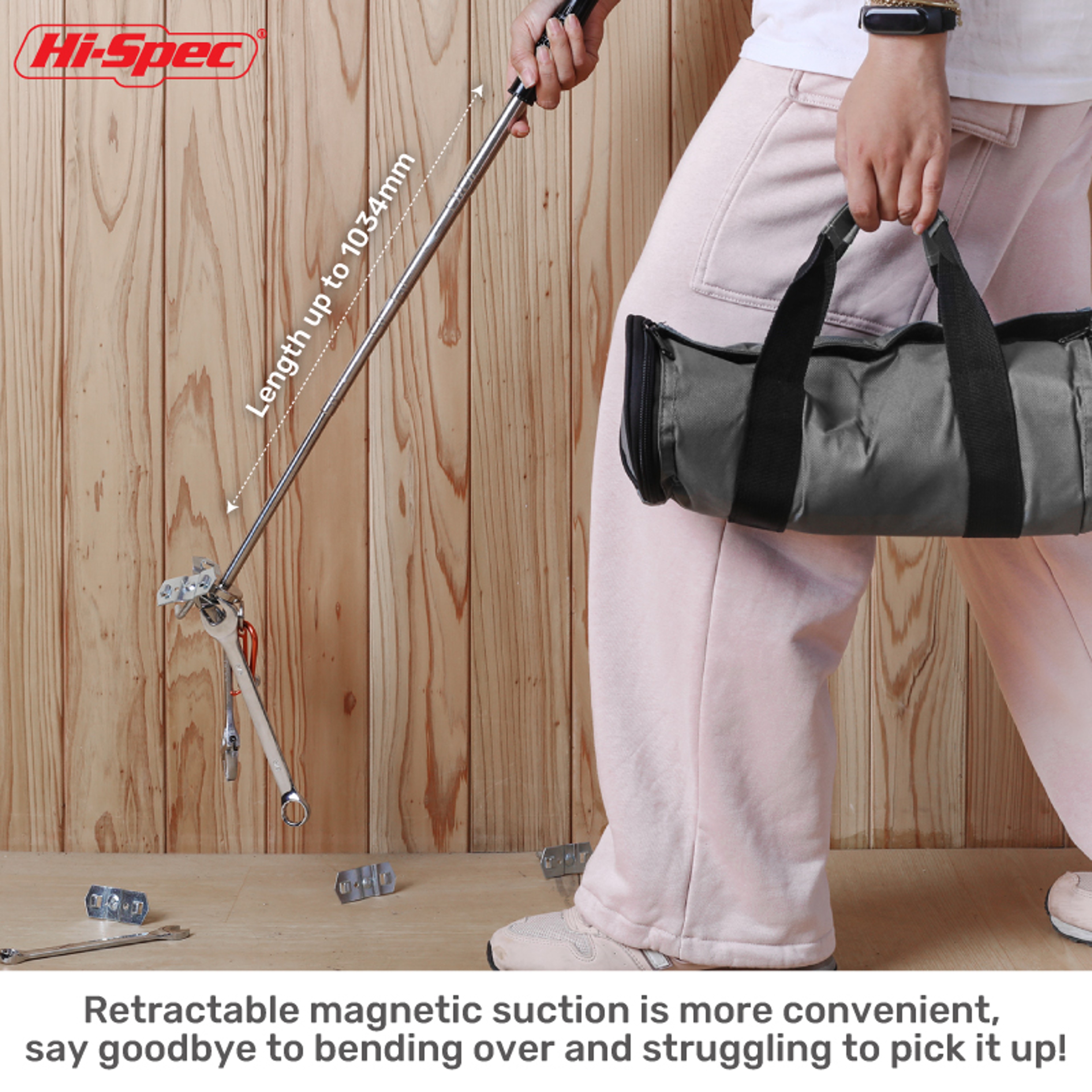 Retractable Stainless Steel 50LB Magnetic Telescopic Picker Pickup Stick Tool For Hard To Reach Are 1
