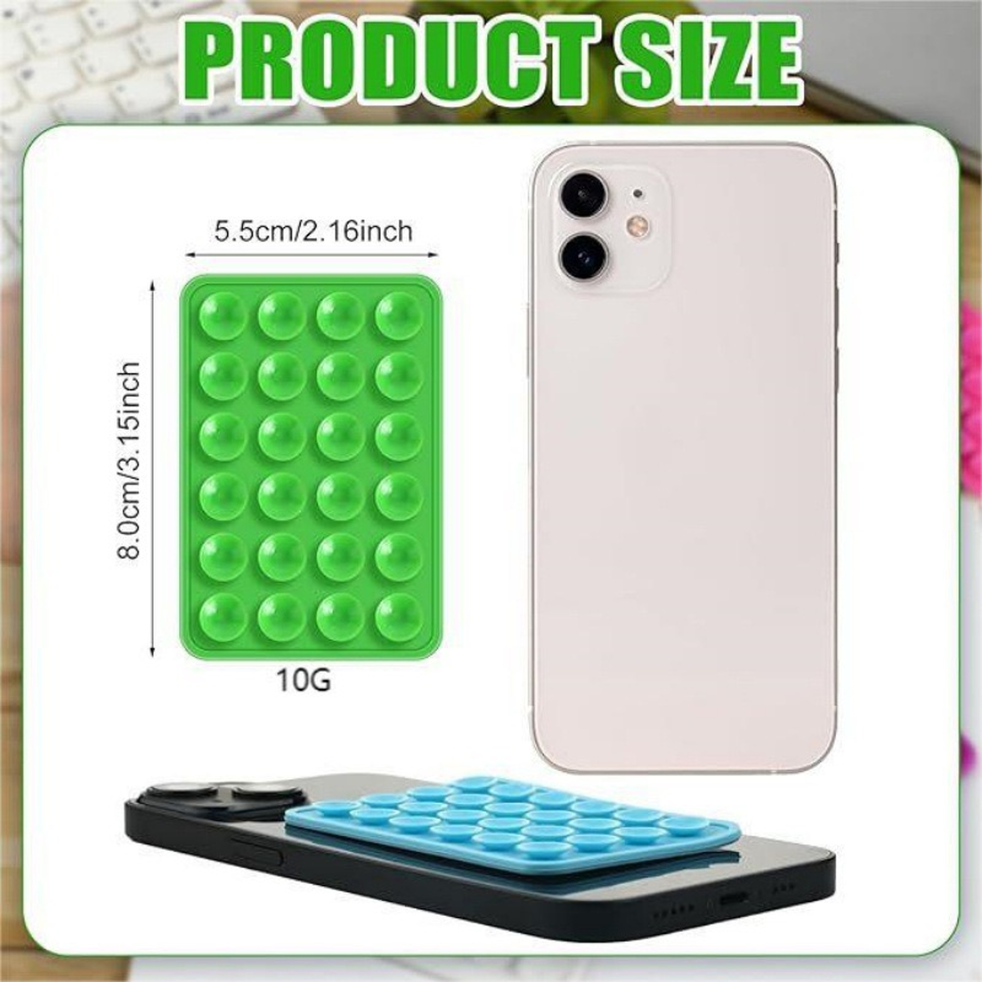 Silicone Suction Pad for Mobile Phone Holder Adhesive Rubber Phone Mount – view 3