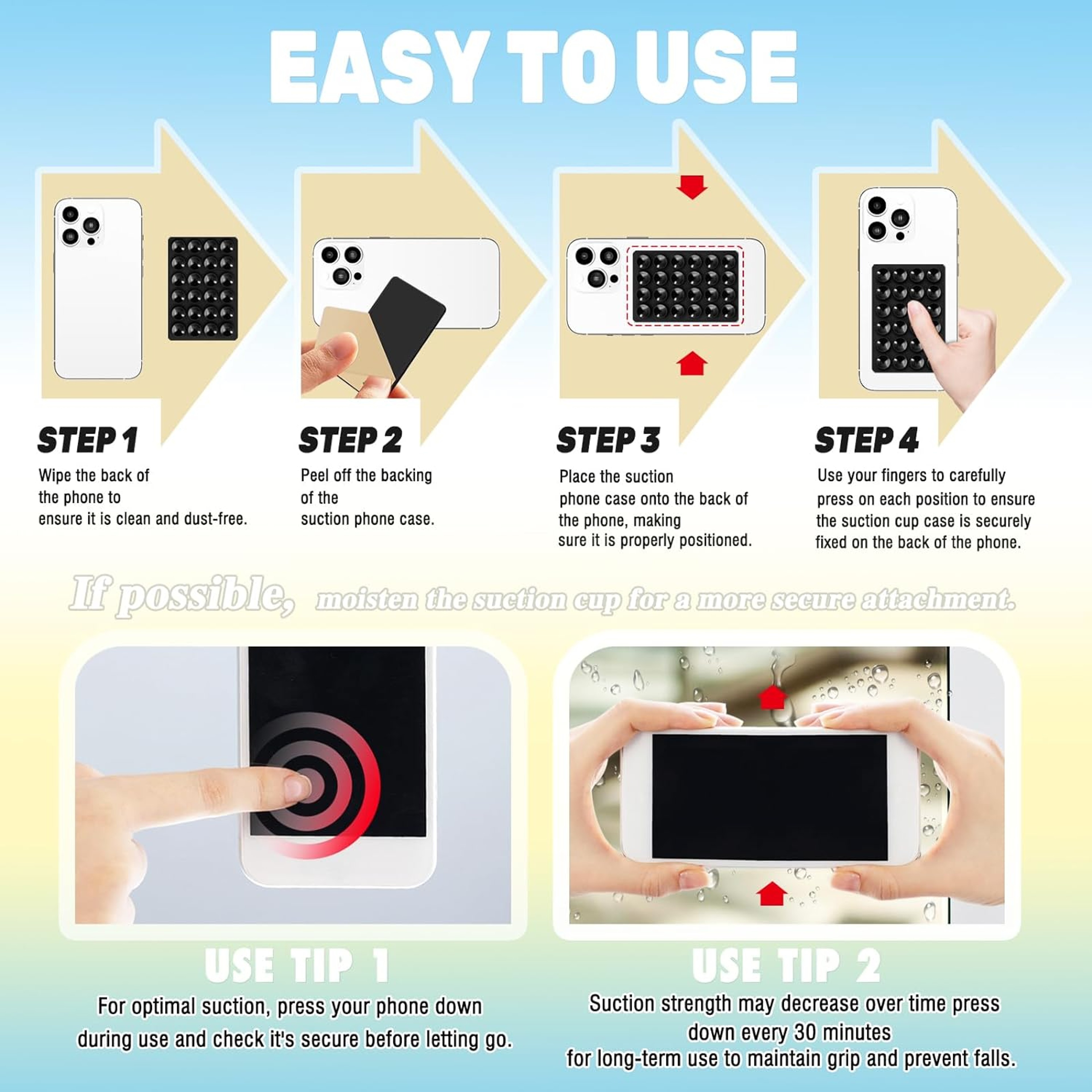 Silicone Suction Pad for Mobile Phone Holder Adhesive Rubber Phone Mount – view 6