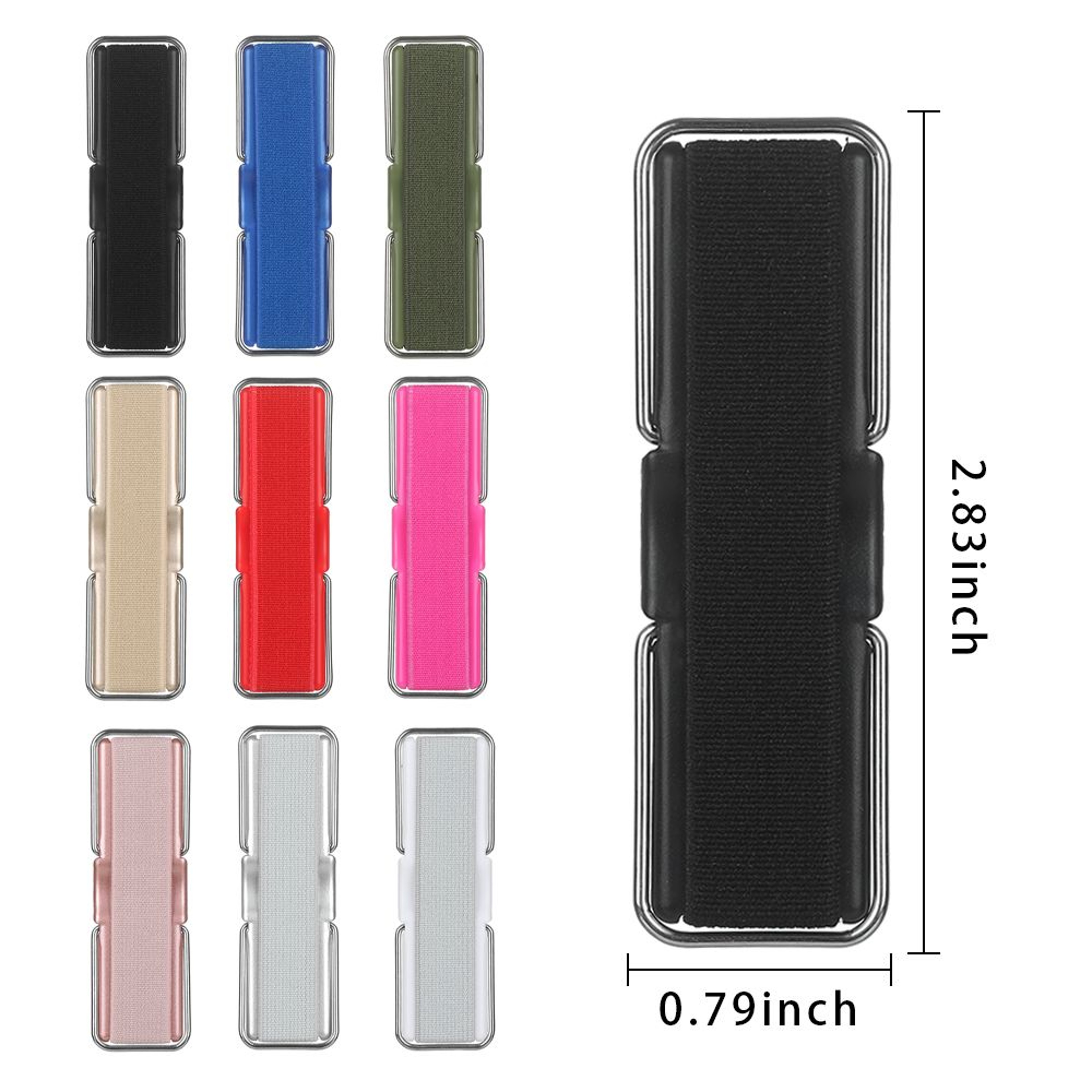 Universal Phone Finger Strap Grip With Stand Secure One Hand Phone Holder 4