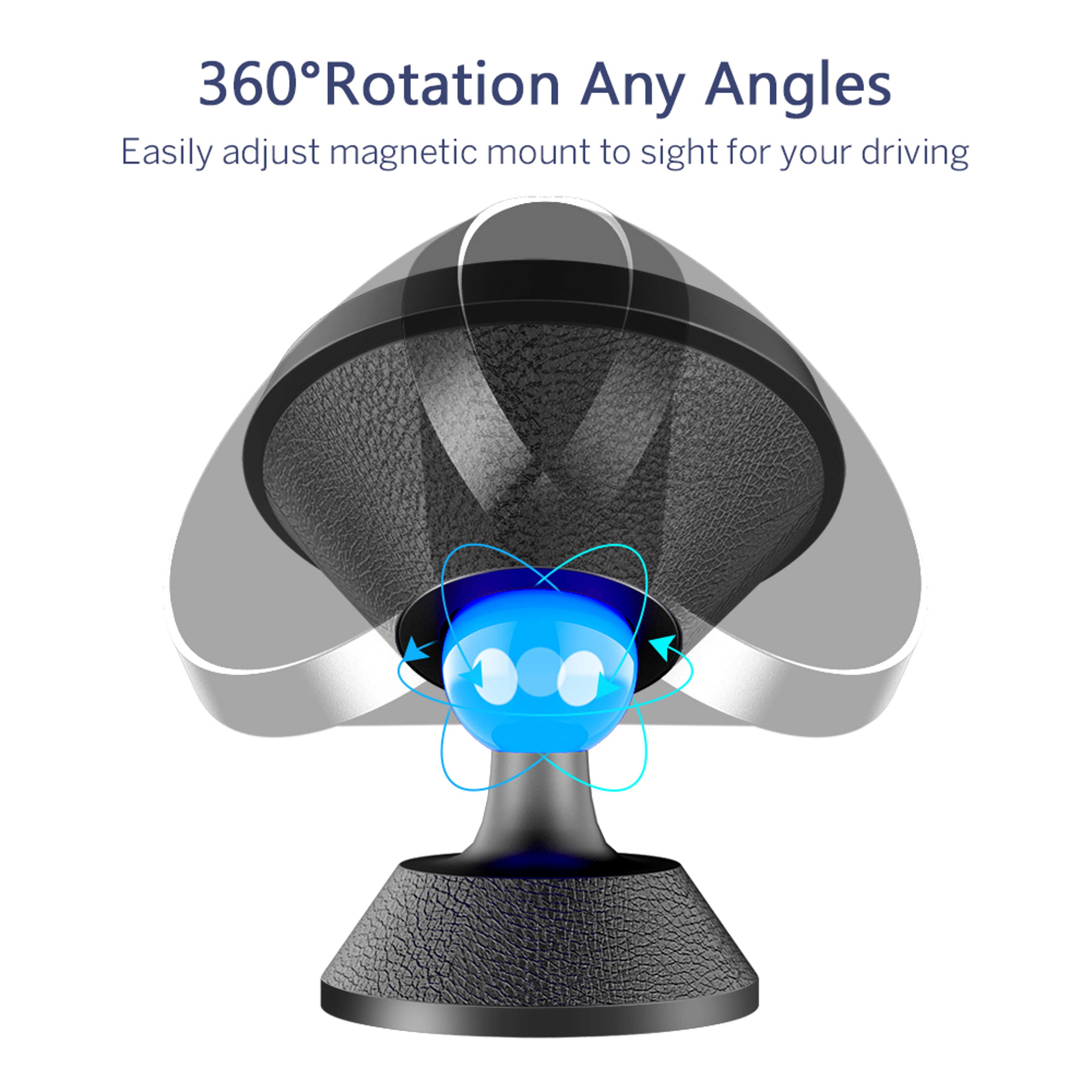 Universal Magnetic Car Phone Holder For Dashboard Secure Car Phone Mount 4