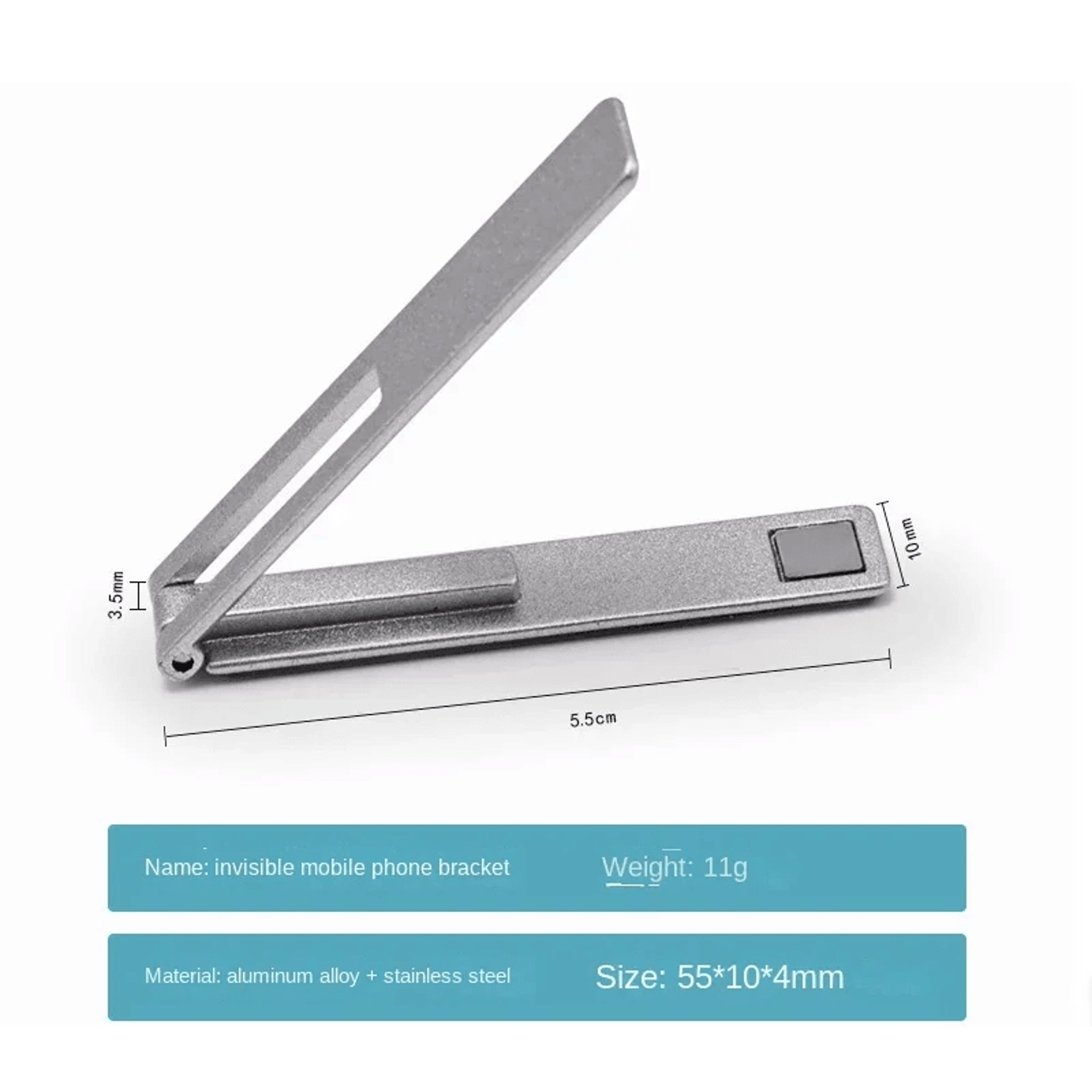Ultra Thin Magnetic Phone Stand Foldable Phone Holder For Desk 4