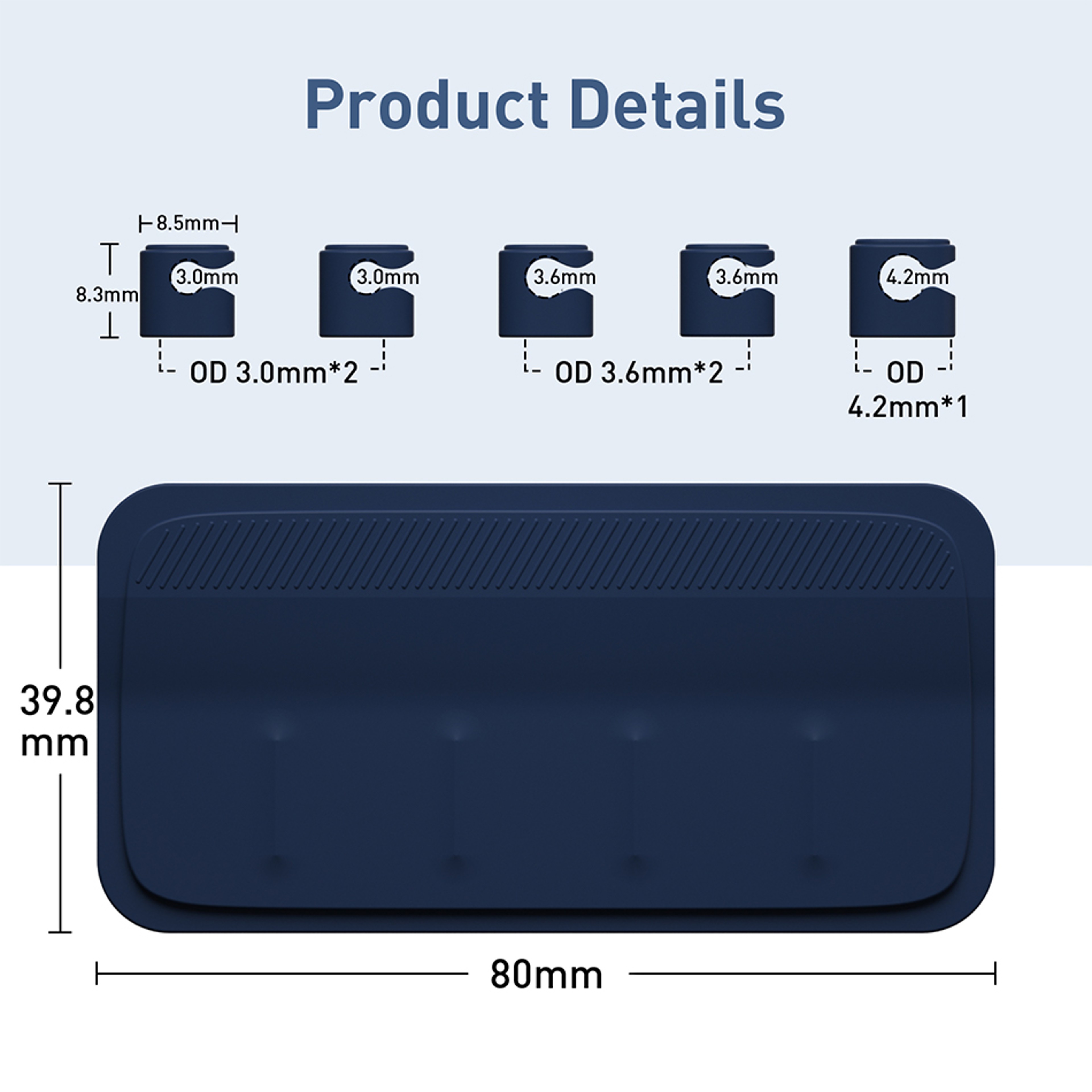 Magnetic Cable Holder for Car and Desk Silicone Cord Organizer Clips – view 5