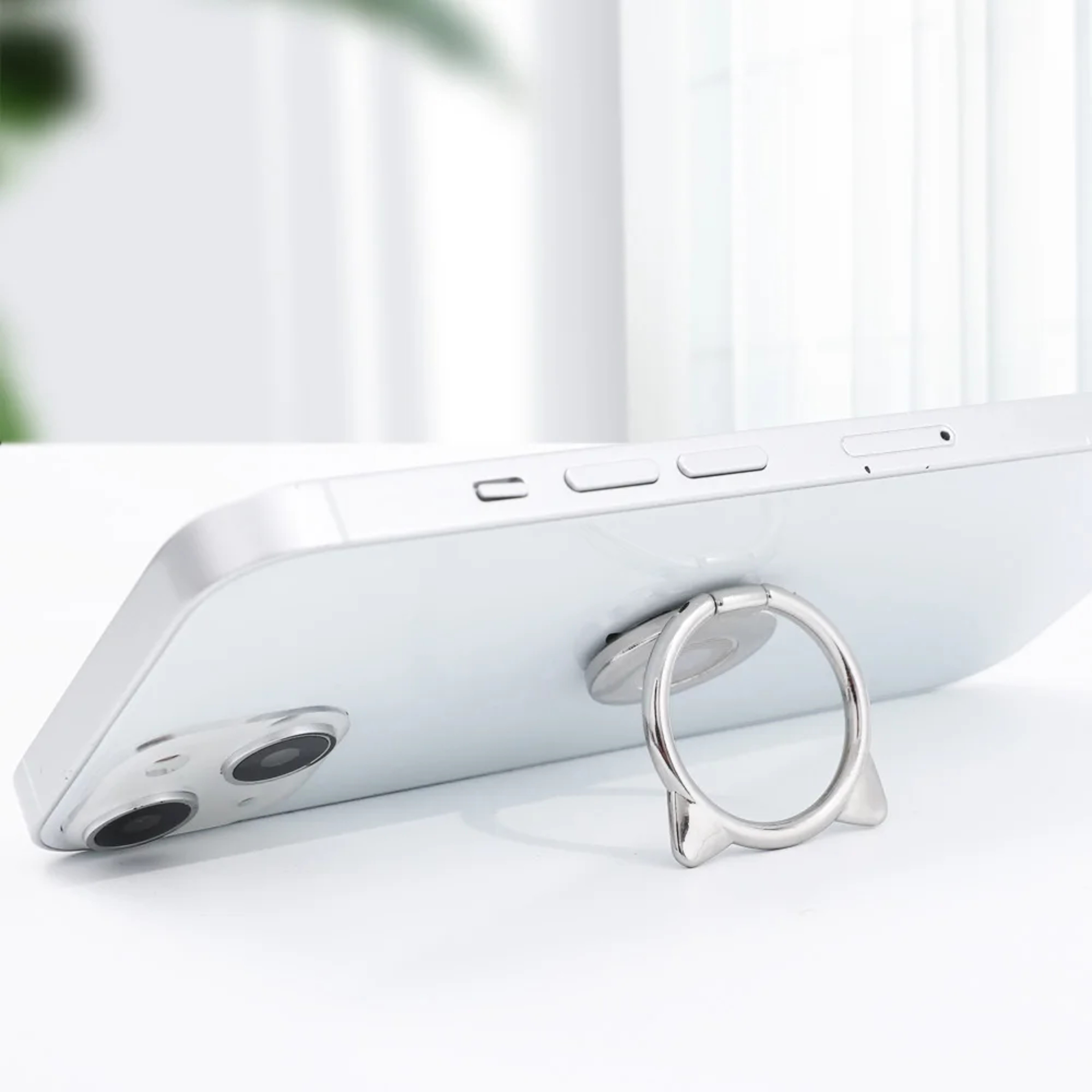Cute Cat Phone Ring Stand Magnetic Rotating Grip 5
