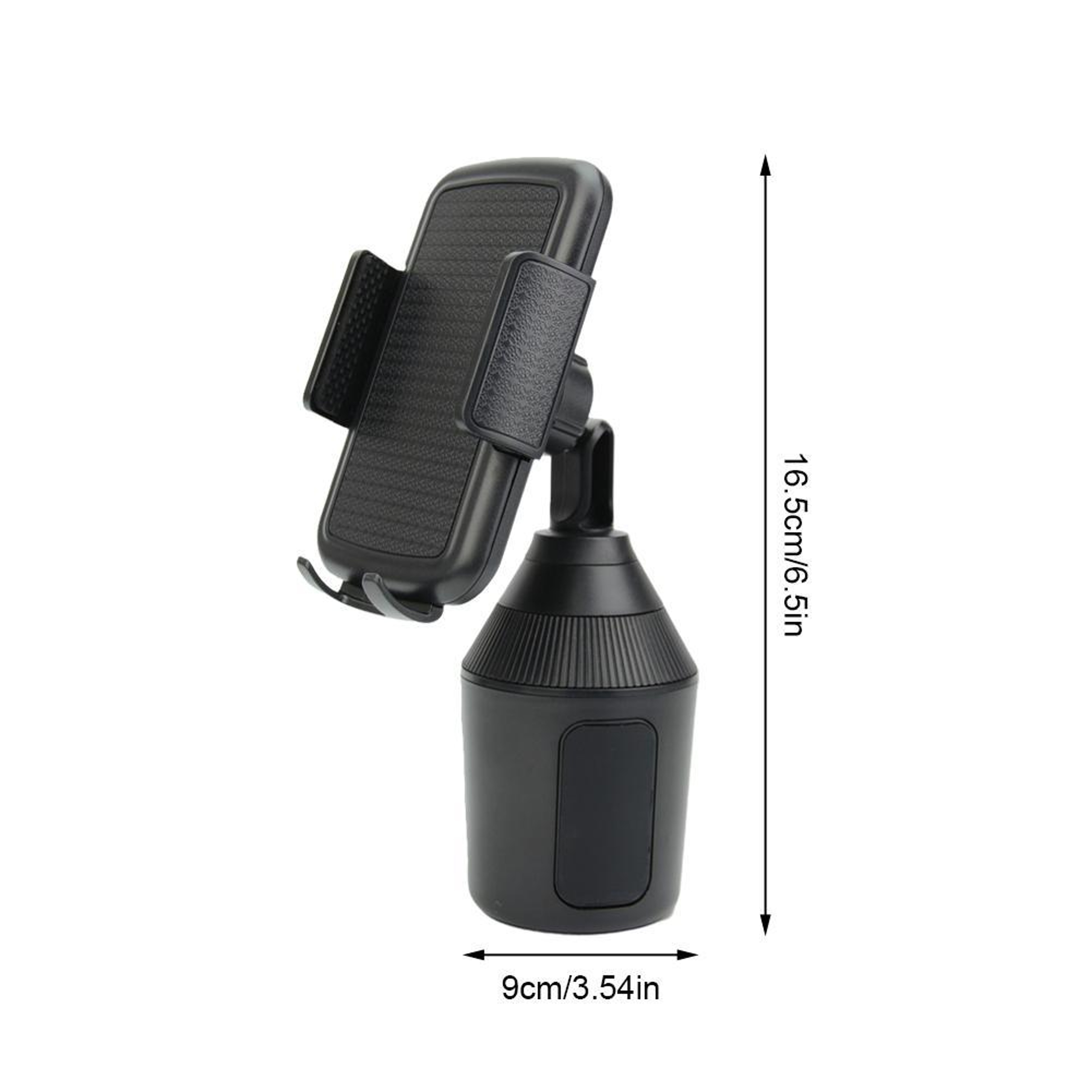 Universal Car Cup Holder Phone Mount With Rotating Stand And Adjustable Drink Holder 0