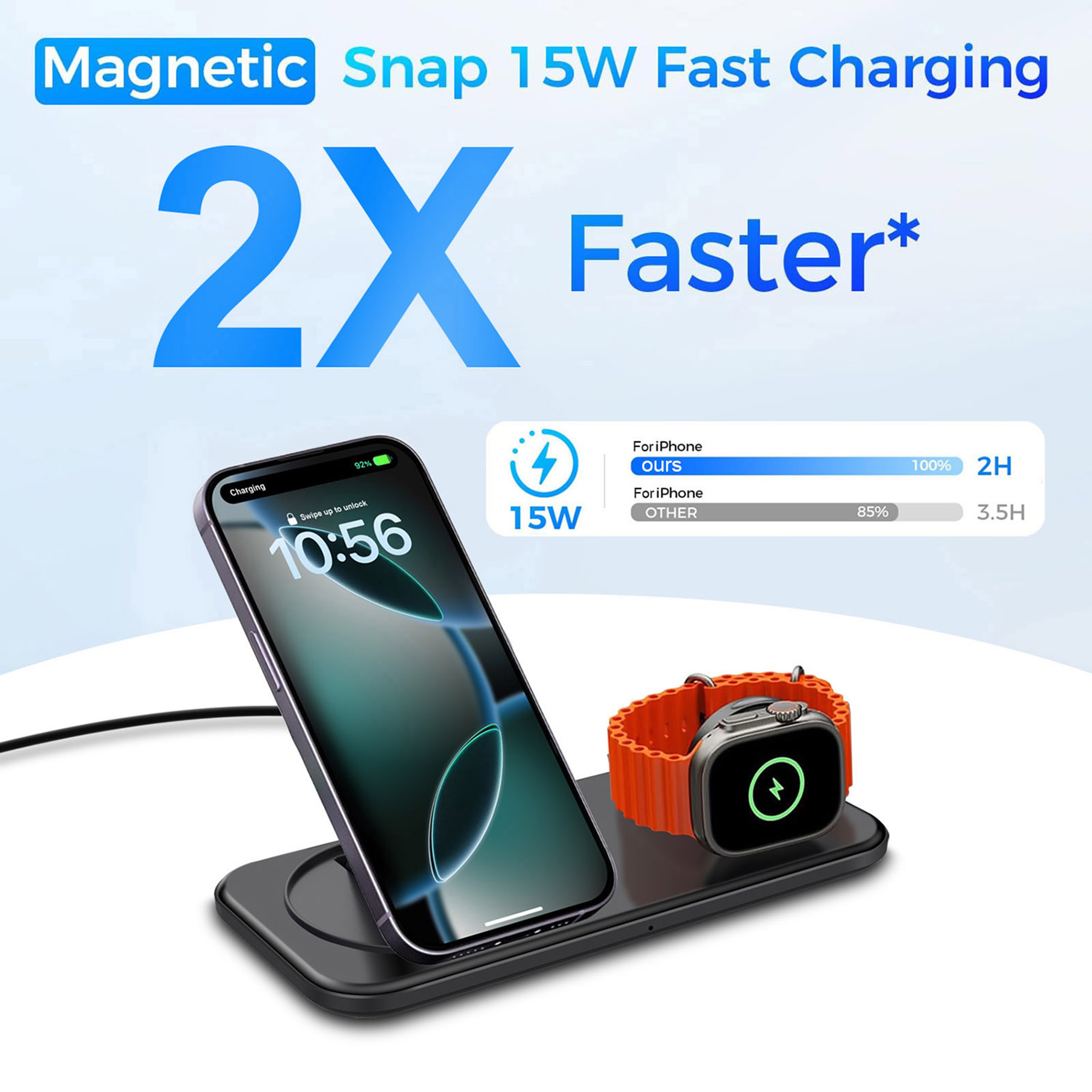 Magnetic Wireless Charger Stand 2