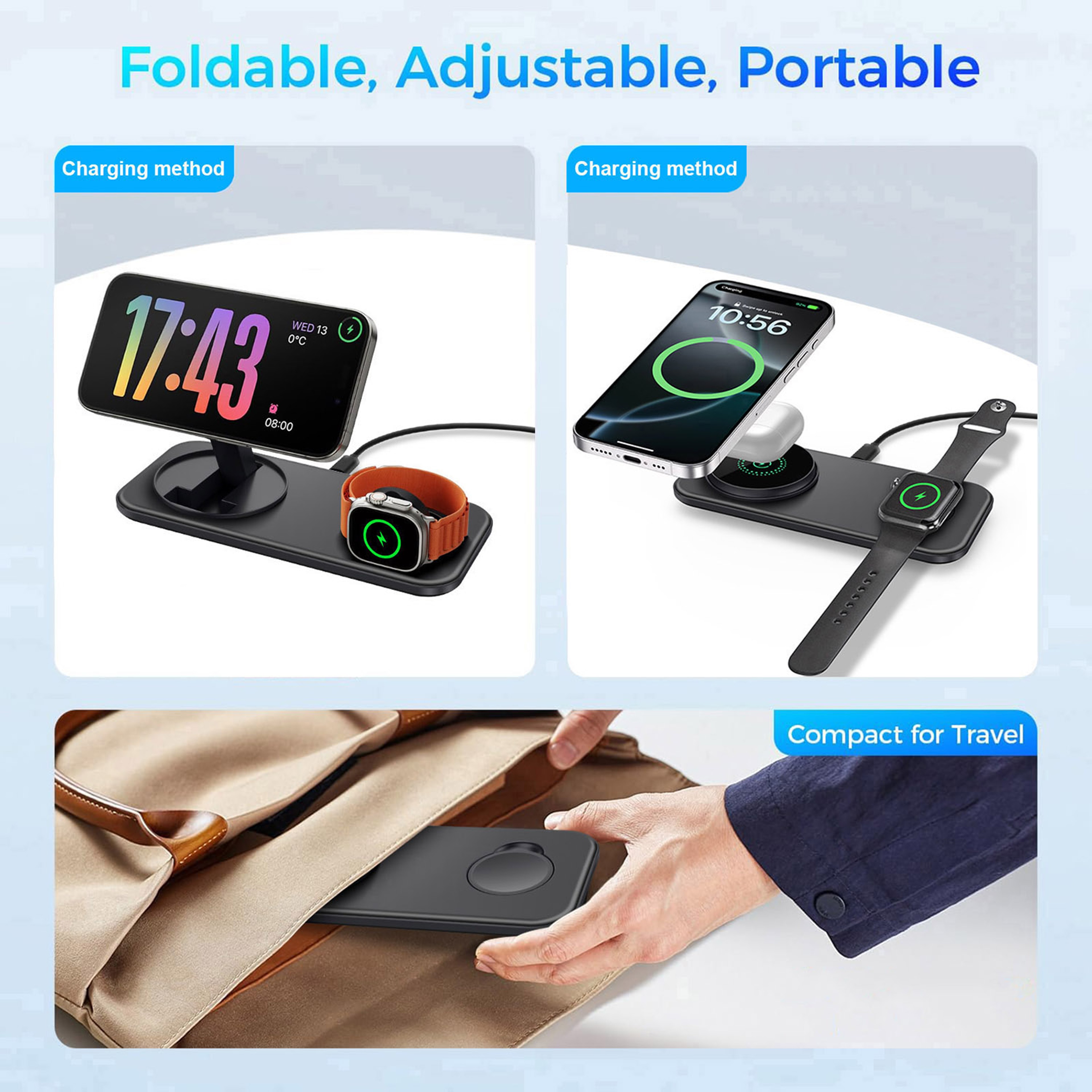 Magnetic Wireless Charger Stand 4