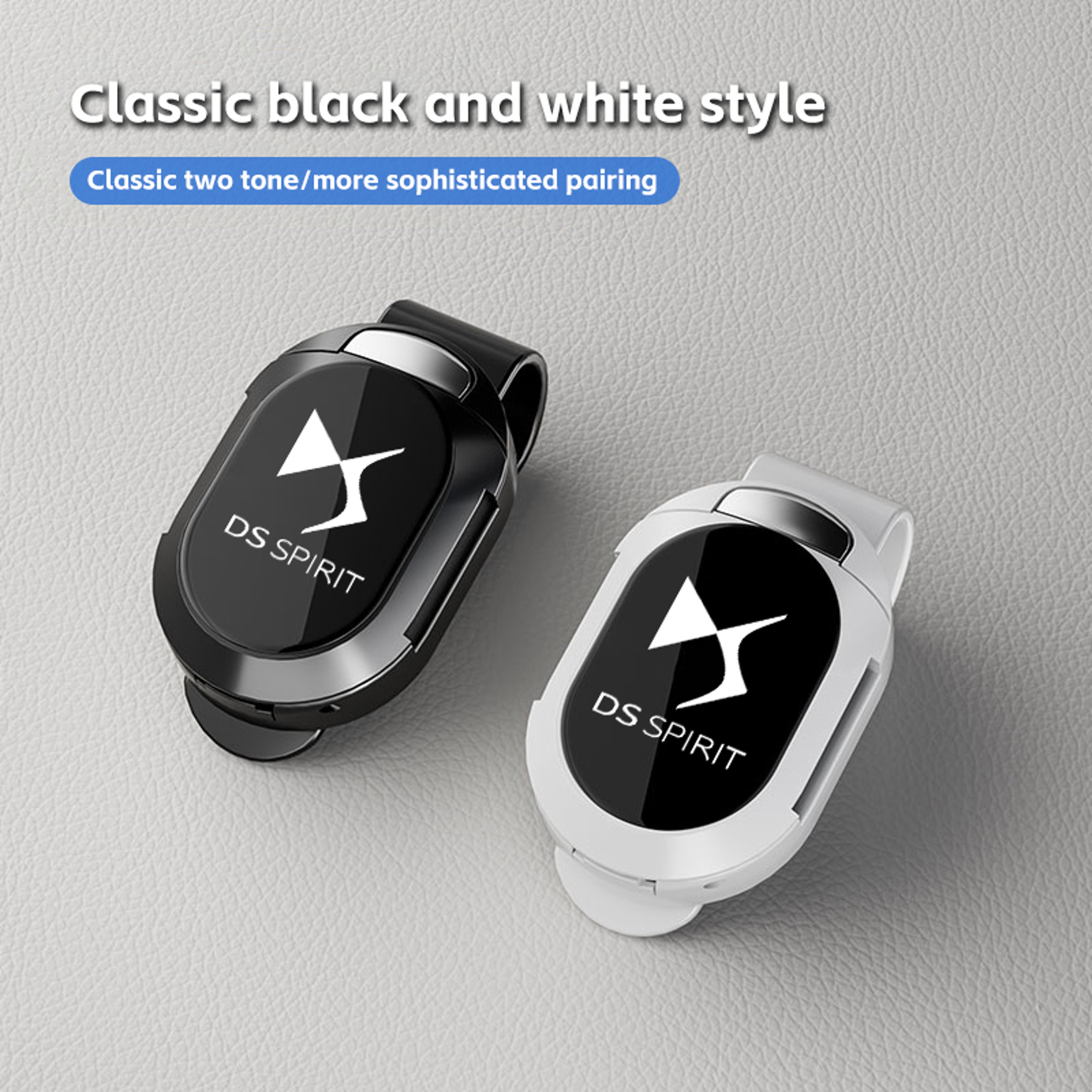 Suede Car Sunglasses Holder Visor Clip – view 3