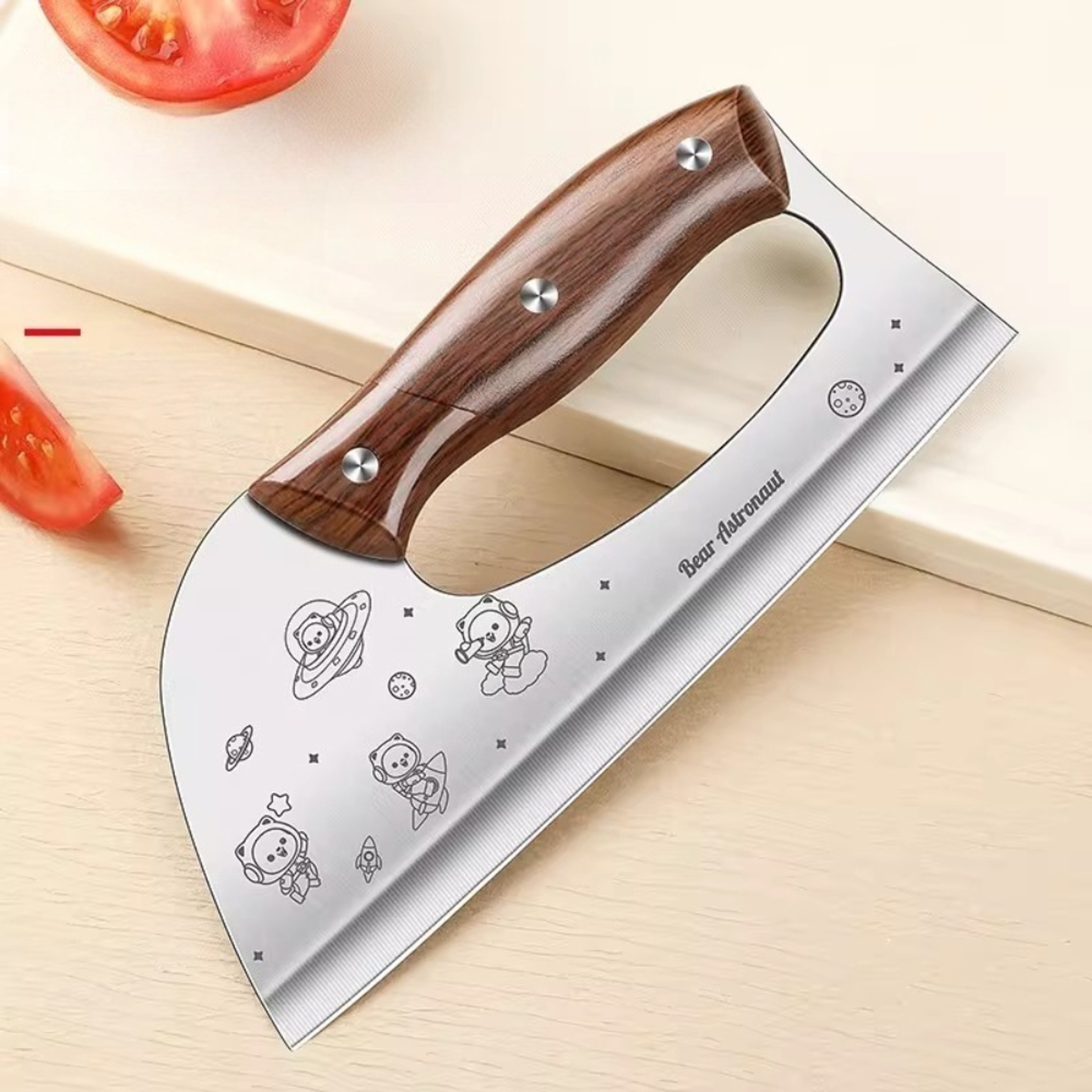 Effort Saving Meat Cleaver Knife Stainless Steel Vegetable Cutting Knife 0