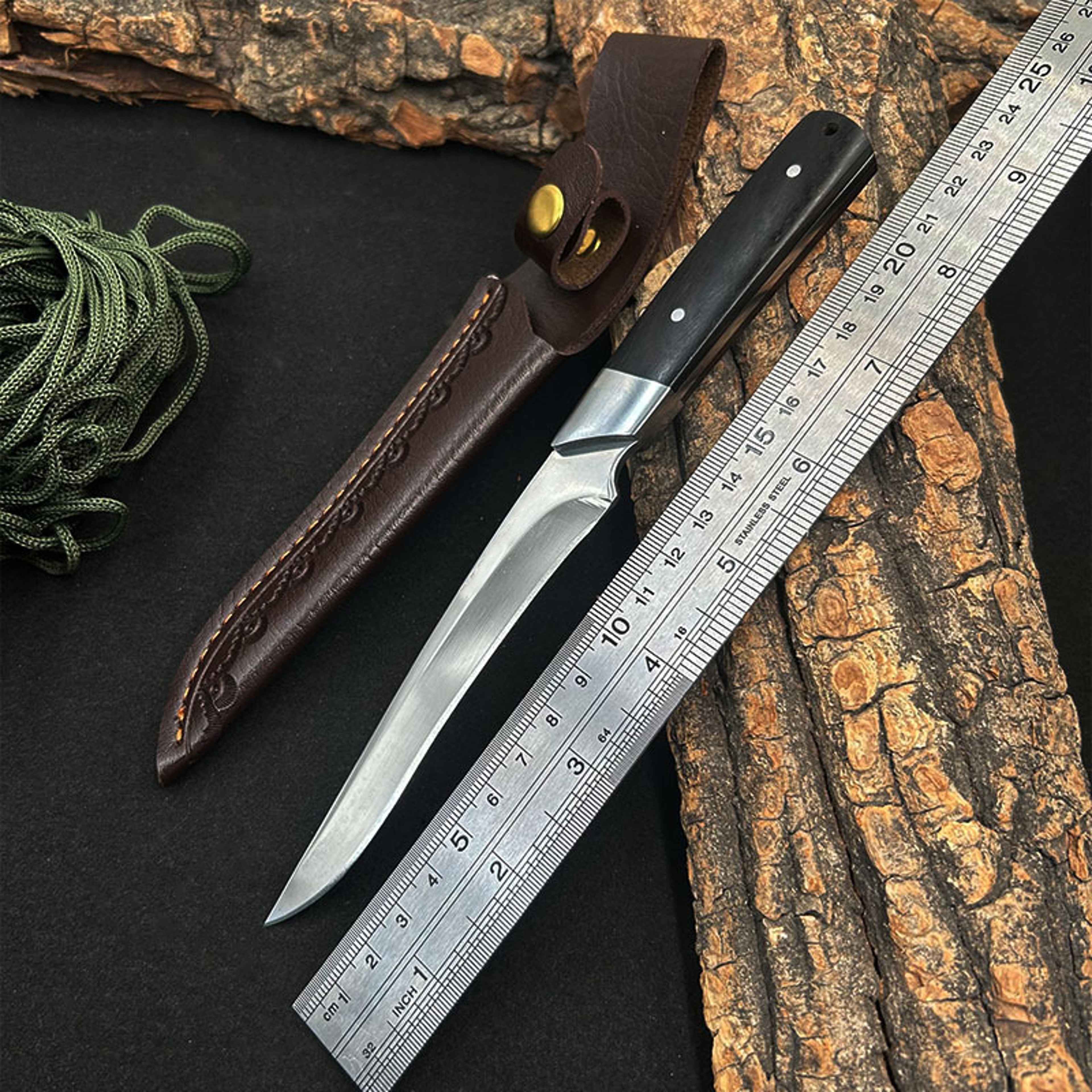 Stainless Steel Boning Knife with Protective Sleeve for Meat, Fruit and Everyday Prep – view 7