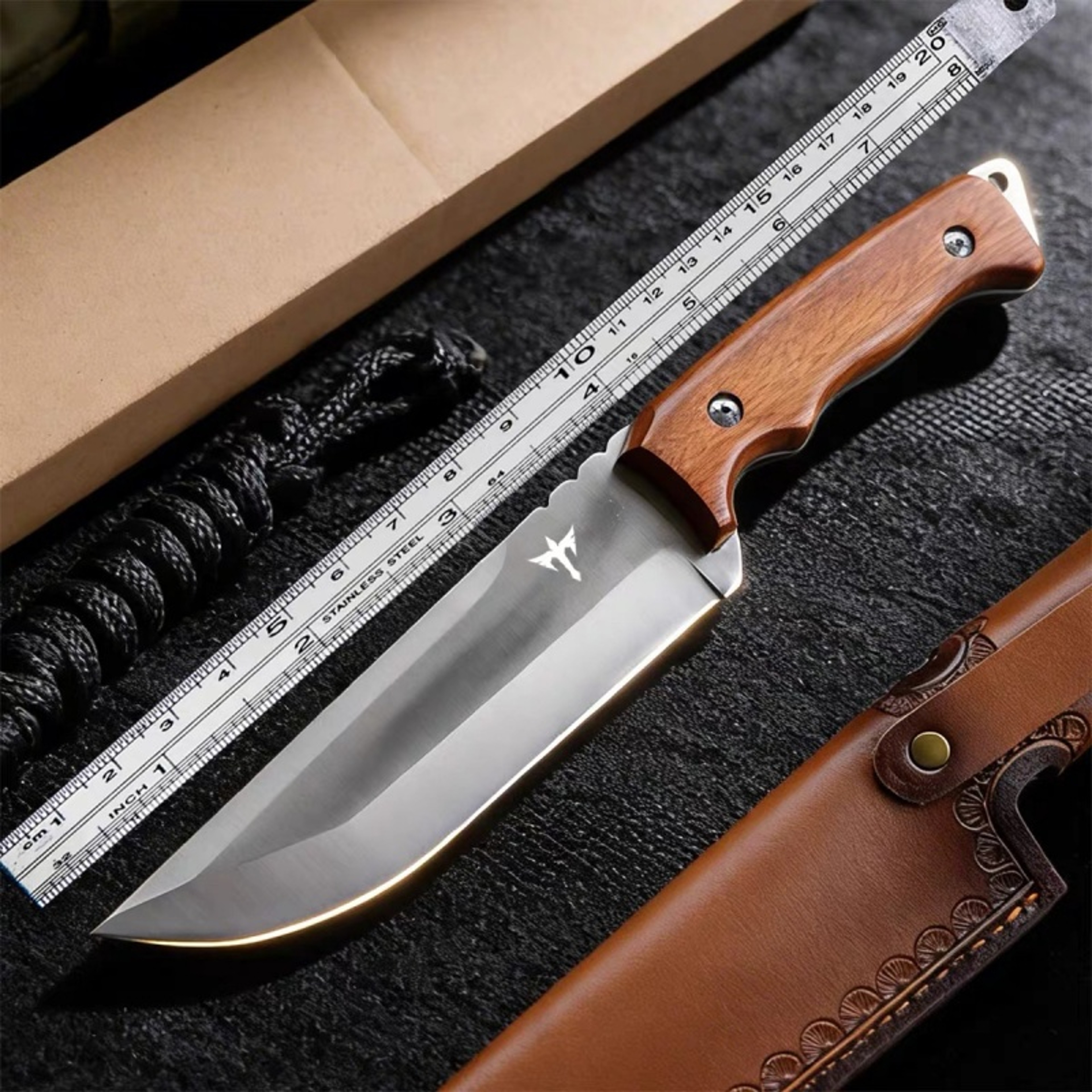 Outdoor Fixed Blade Knife with Sheath – view 1