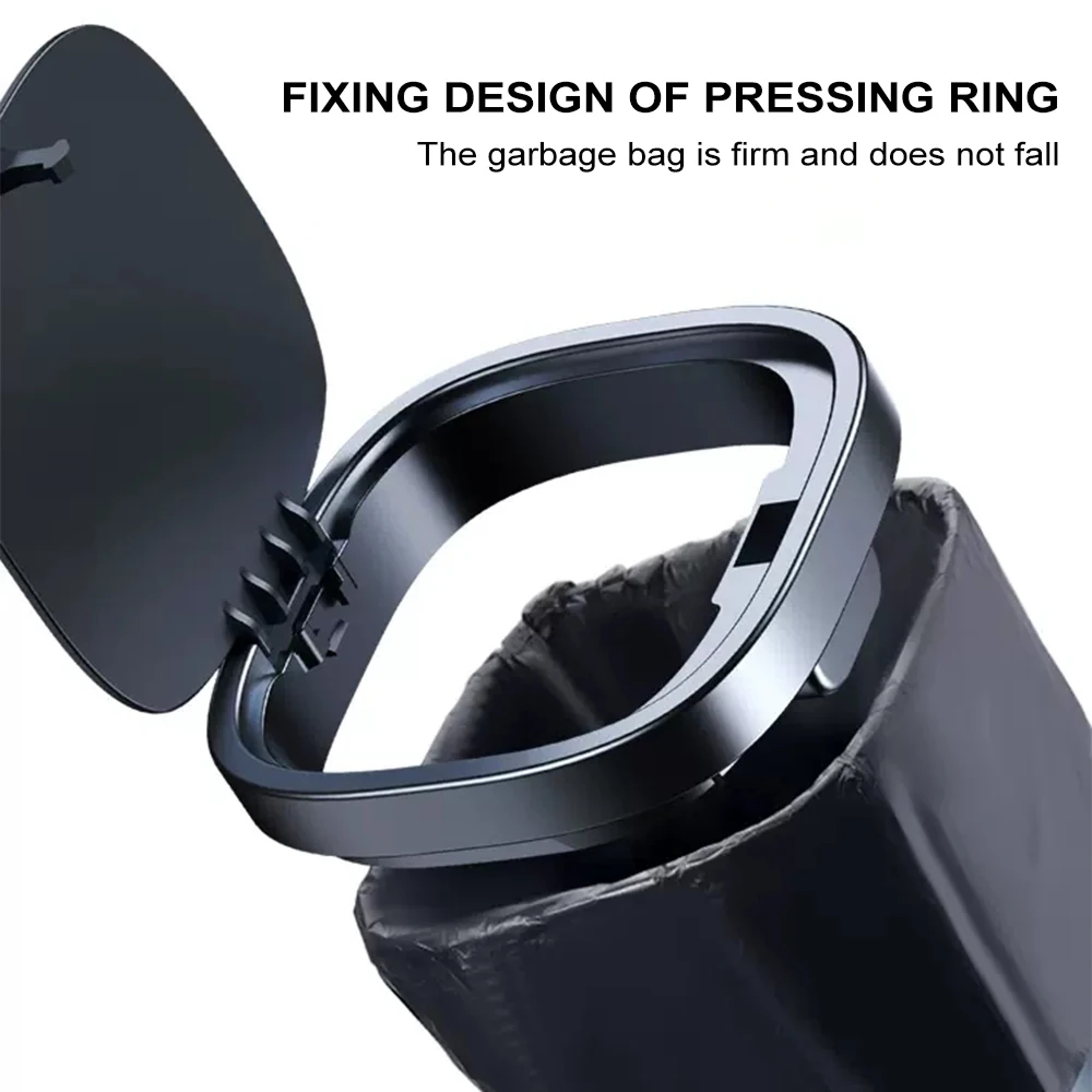 Car Trash Can Compact Car Garbage Bin Interior Organizer 2