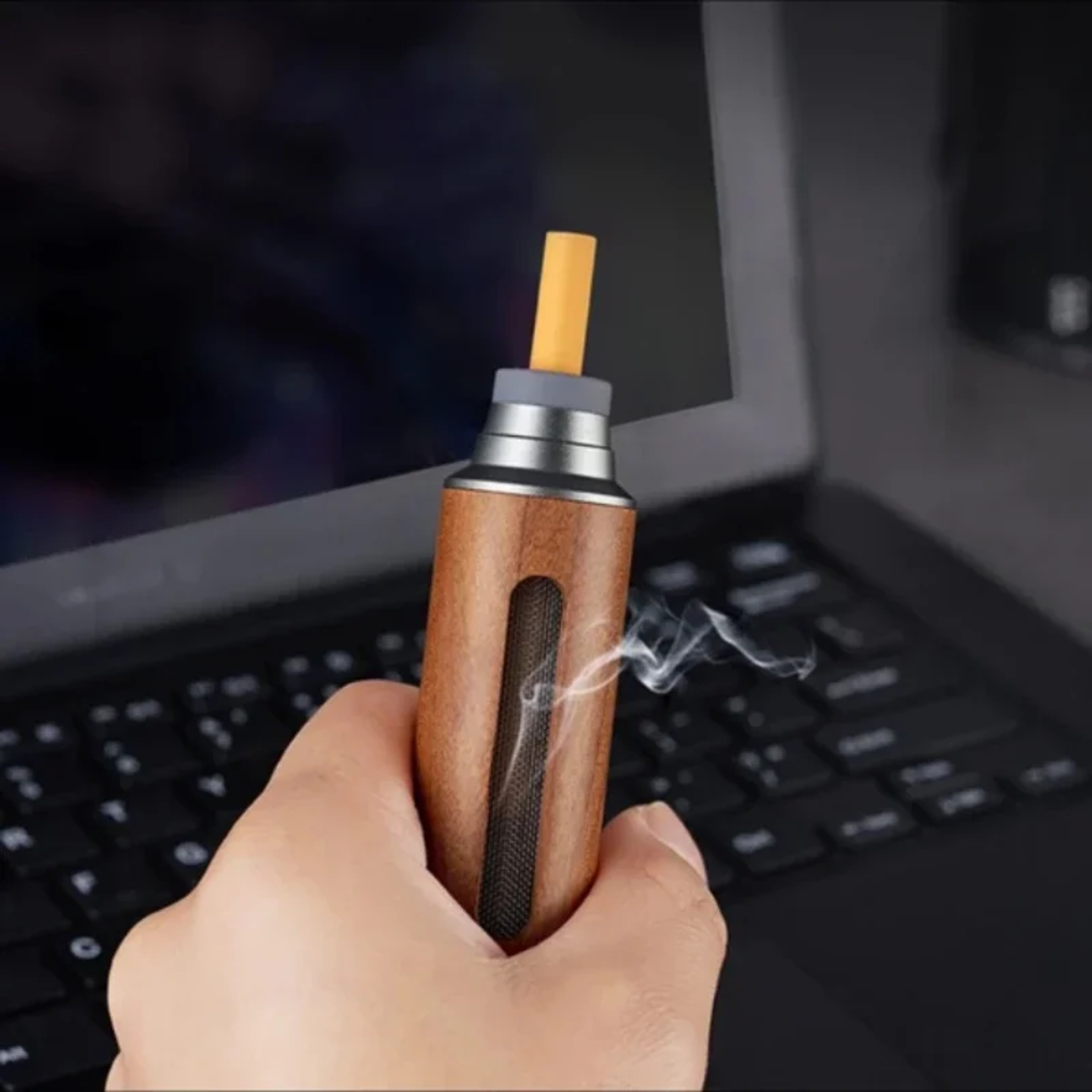 Portable Car Ashtray With Lid Large Capacity Cigarette Ash Holder 2