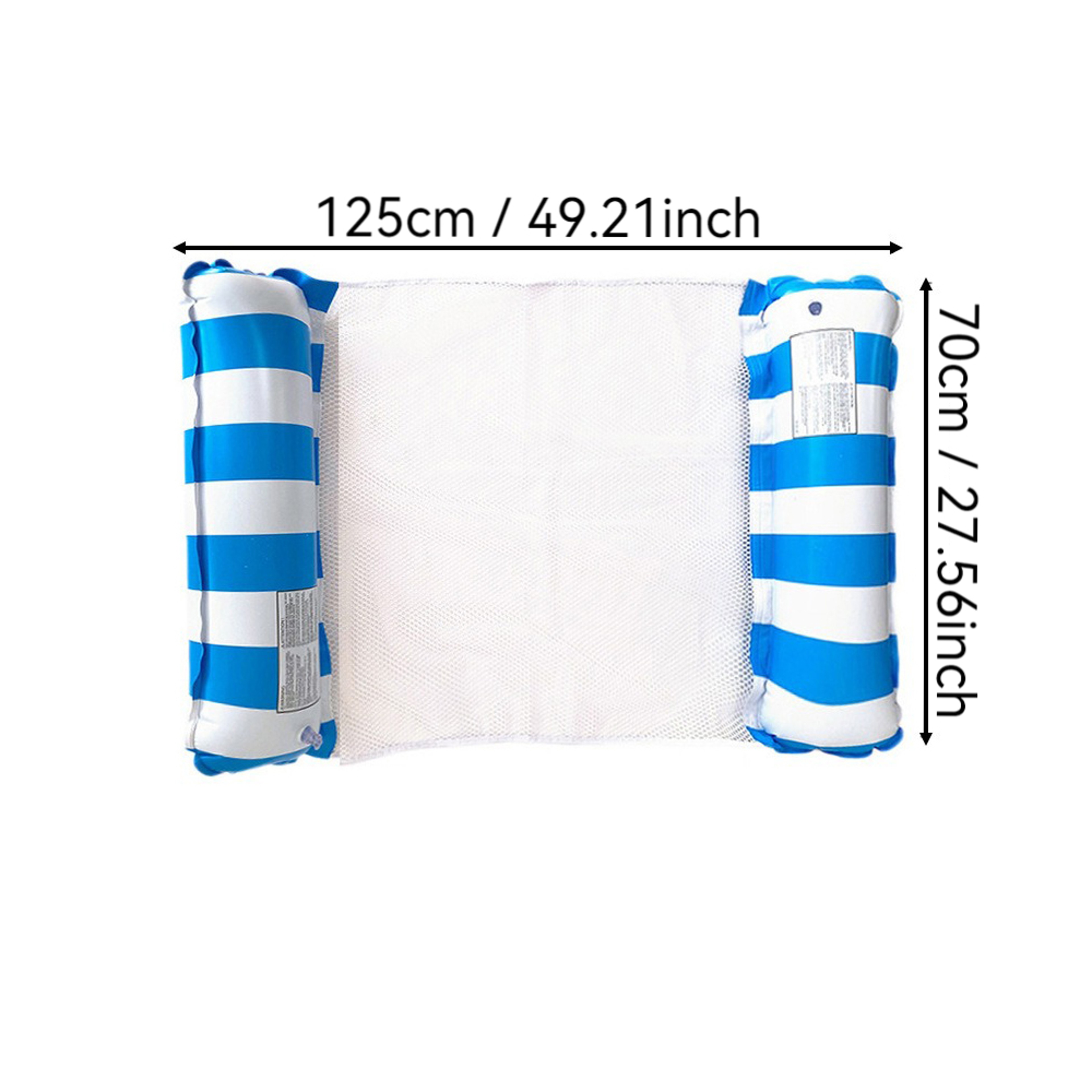 Inflatable Water Hammock Pool Float for Adults Foldable Summer Lounger – view 9