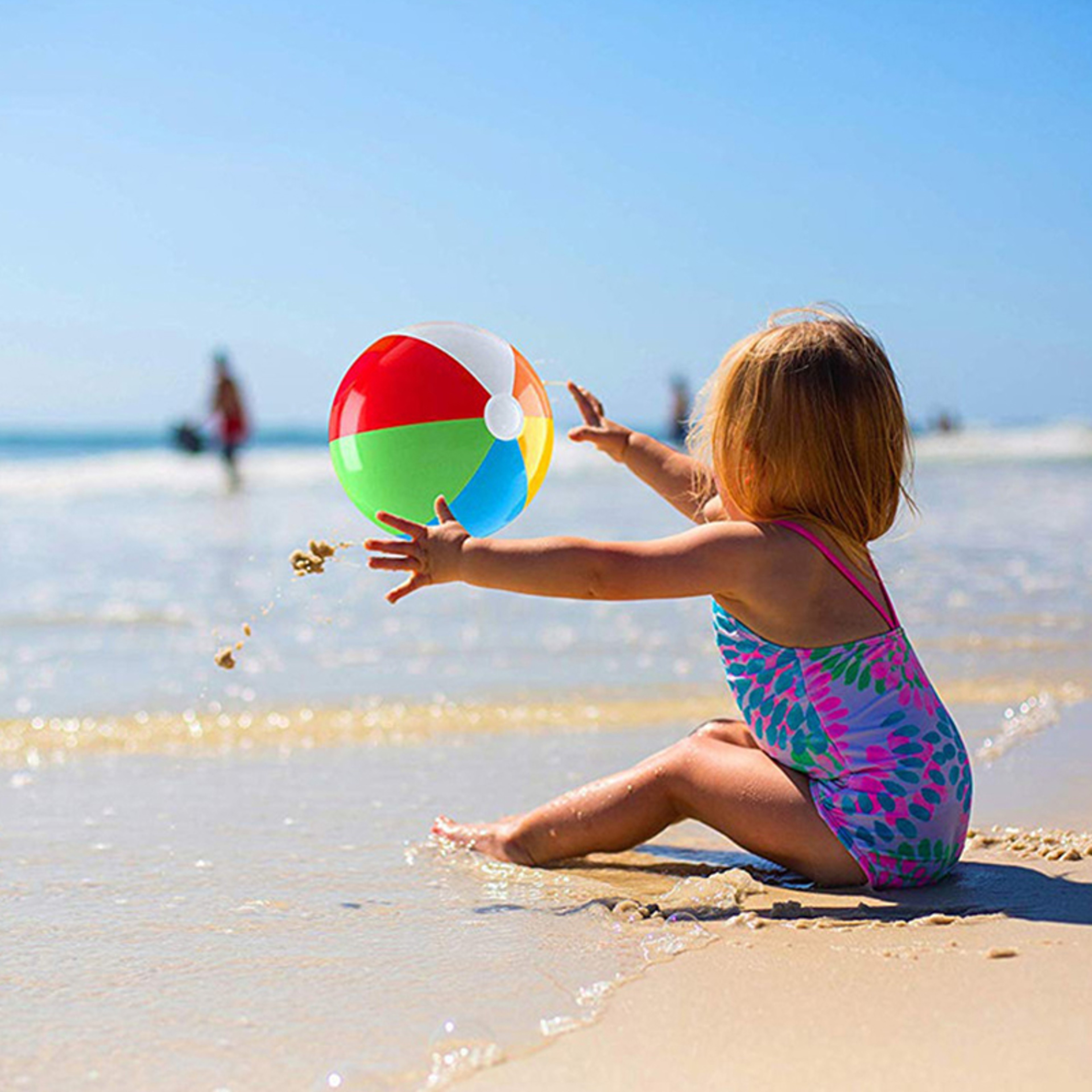 Colorful Inflatable Beach Ball for Kids Pool Party and Summer Water Play – view 4