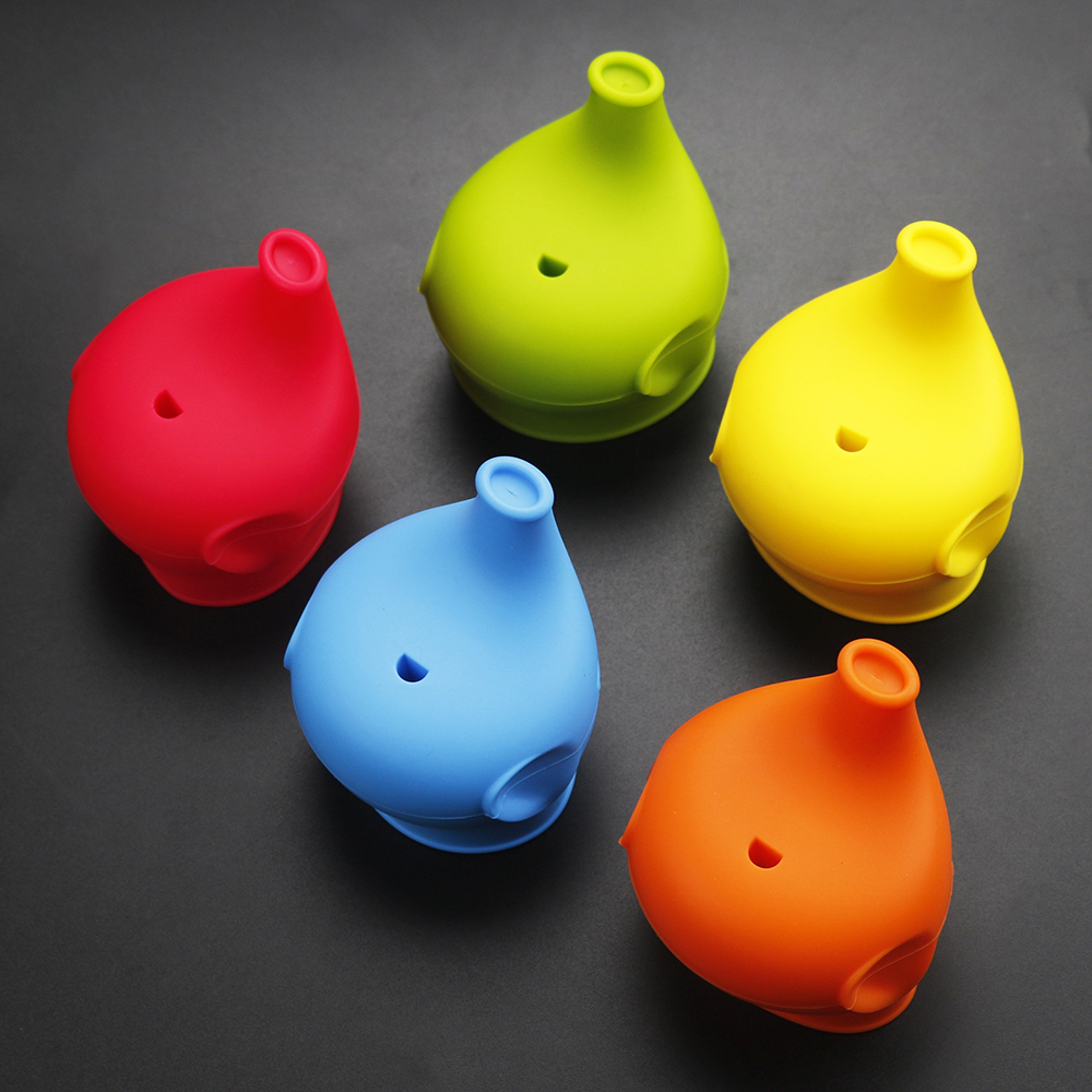 Elephant silicone sippy cup lid spill proof training cup cover for toddlers – view 1