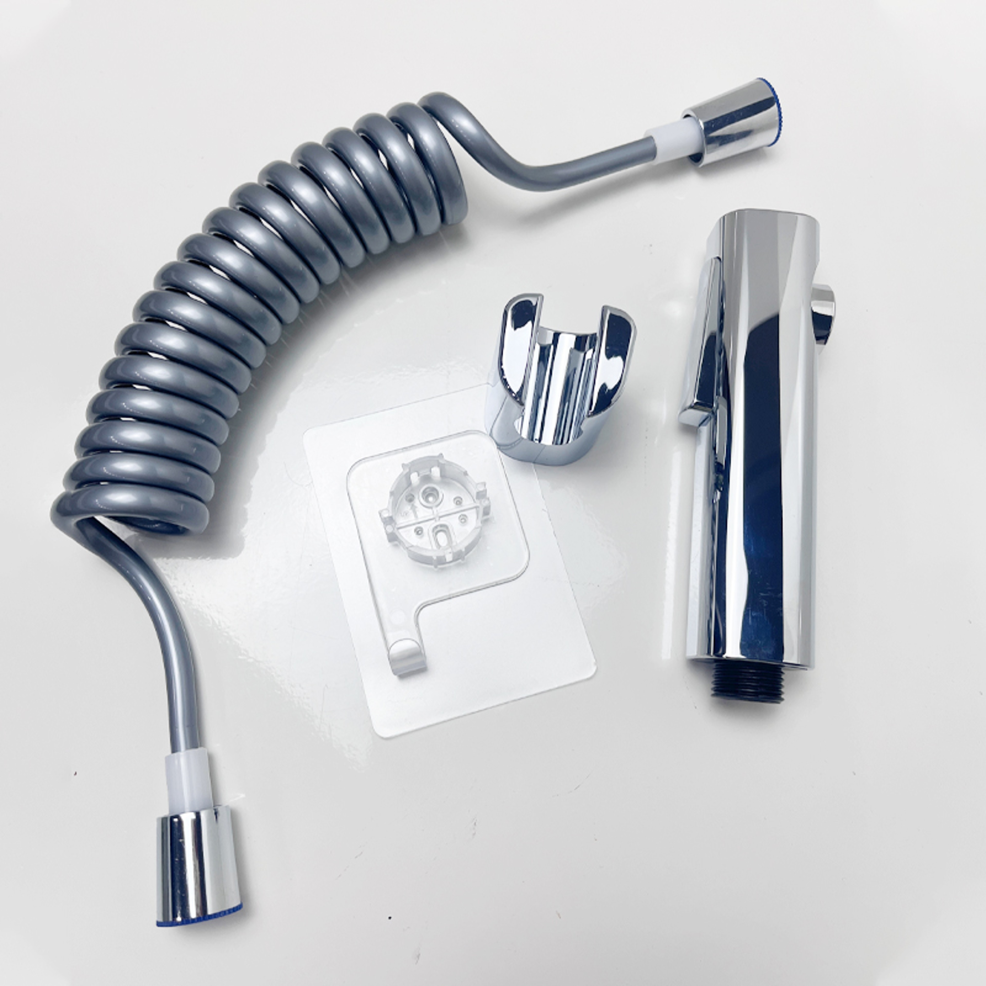 Handheld Bidet Sprayer Set with No Drill Holder and Hose for Toilet Cleaning – view 8
