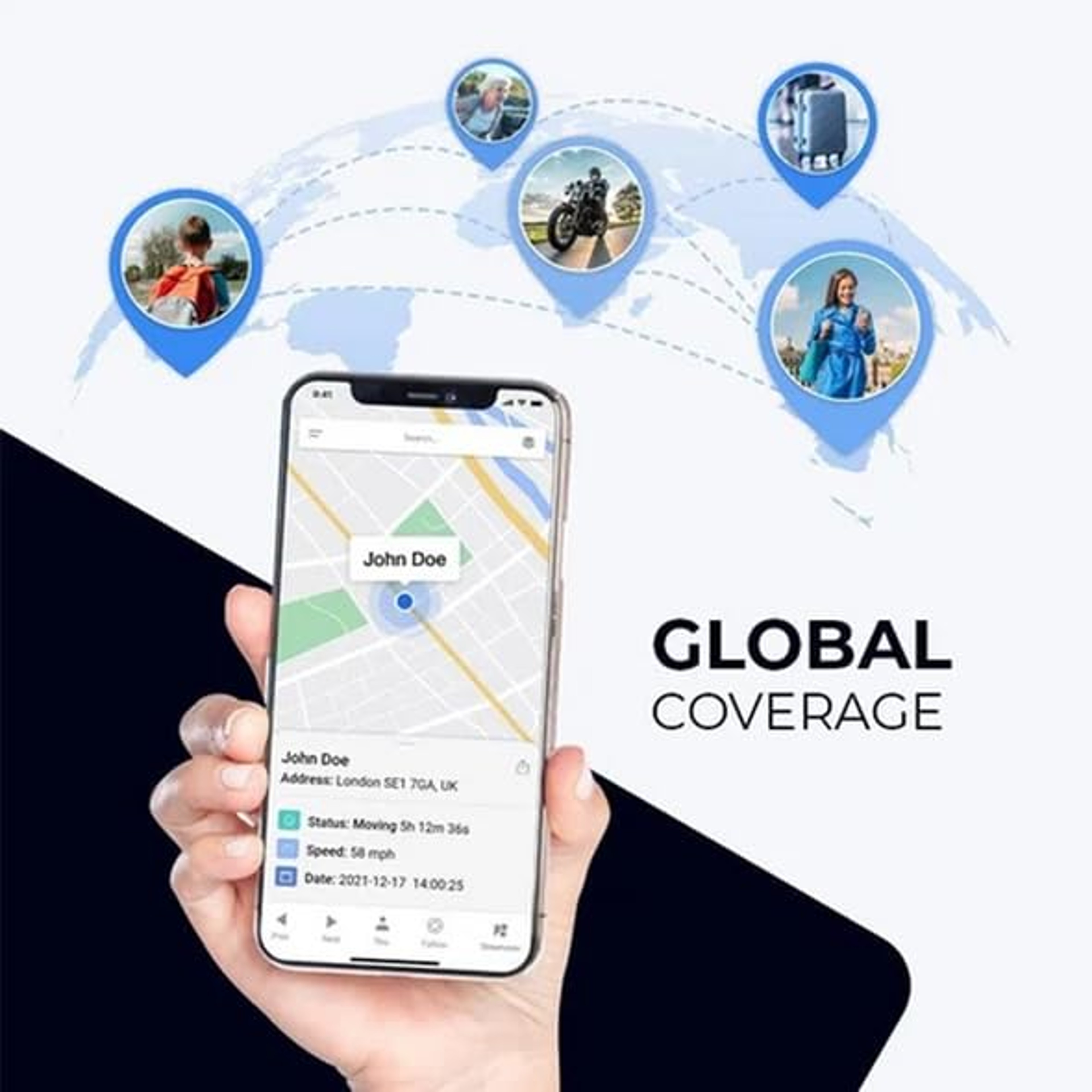Mini GPS Tracker For Vehicles Bluetooth Anti Lost Car Locator 1