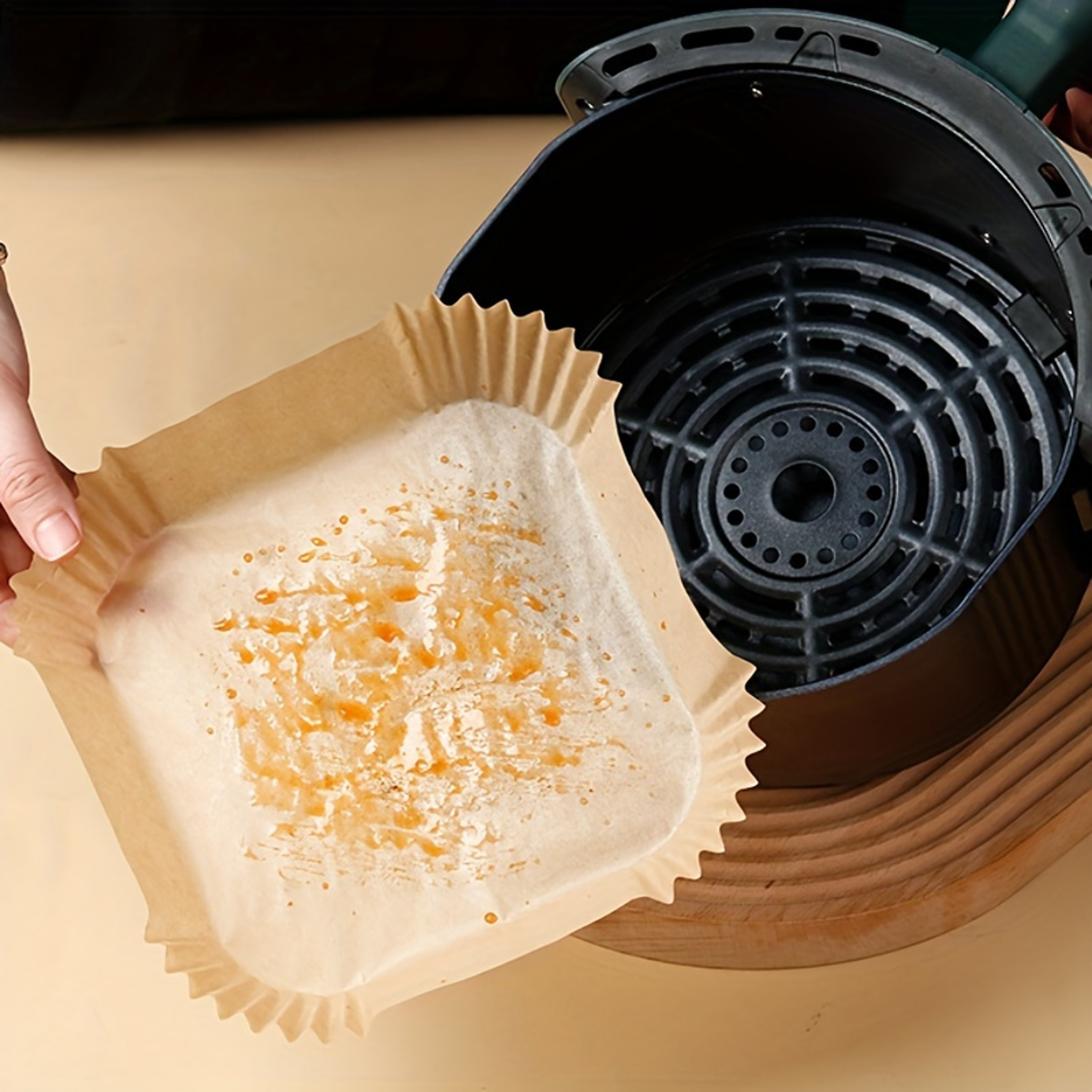Pack Non Stick Air Fryer Liners for Easy, Mess Free Cooking – view 2