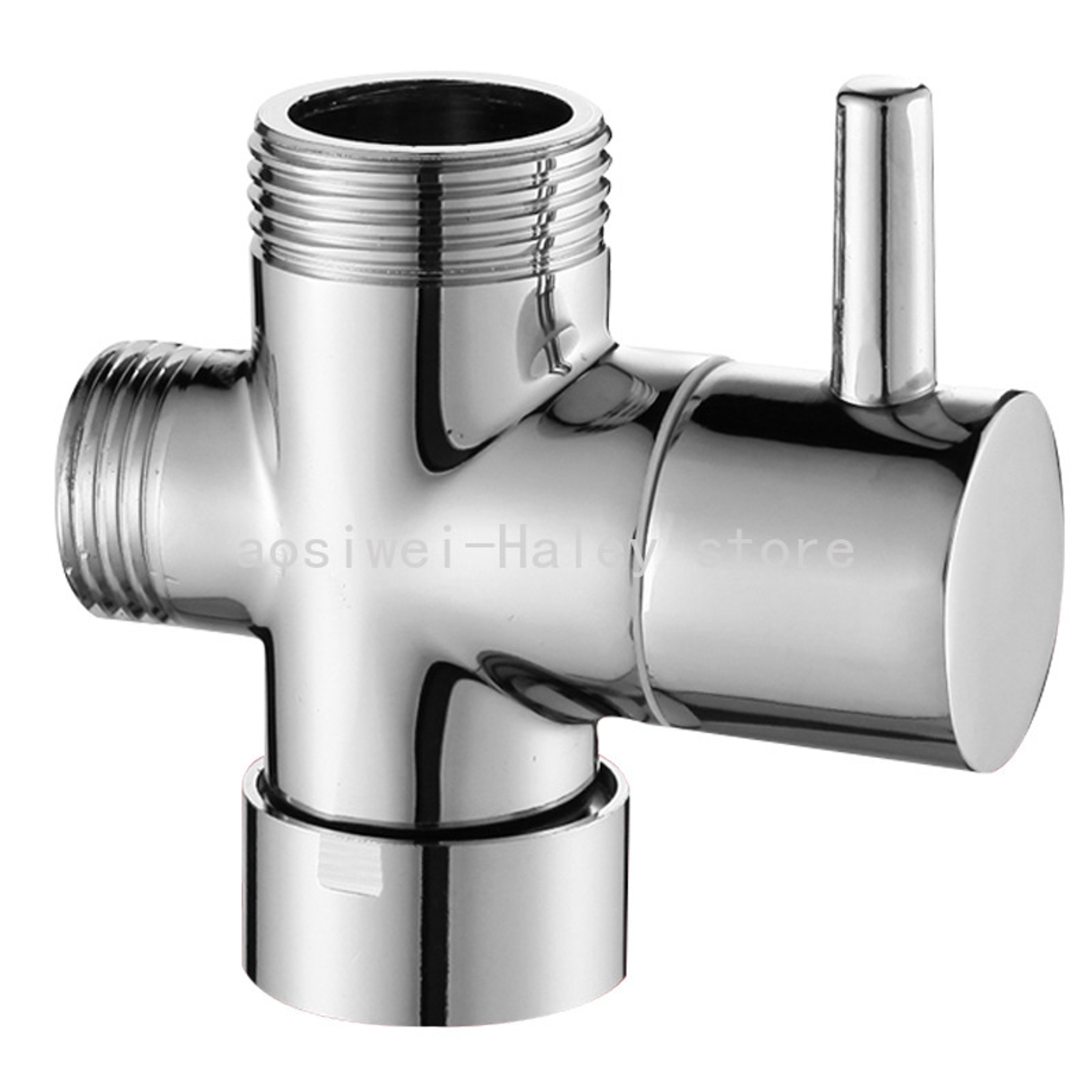 Solid Brass Shower Diverter Valve Way Adapter for Bidet Sprayer and Handheld Shower – view 6