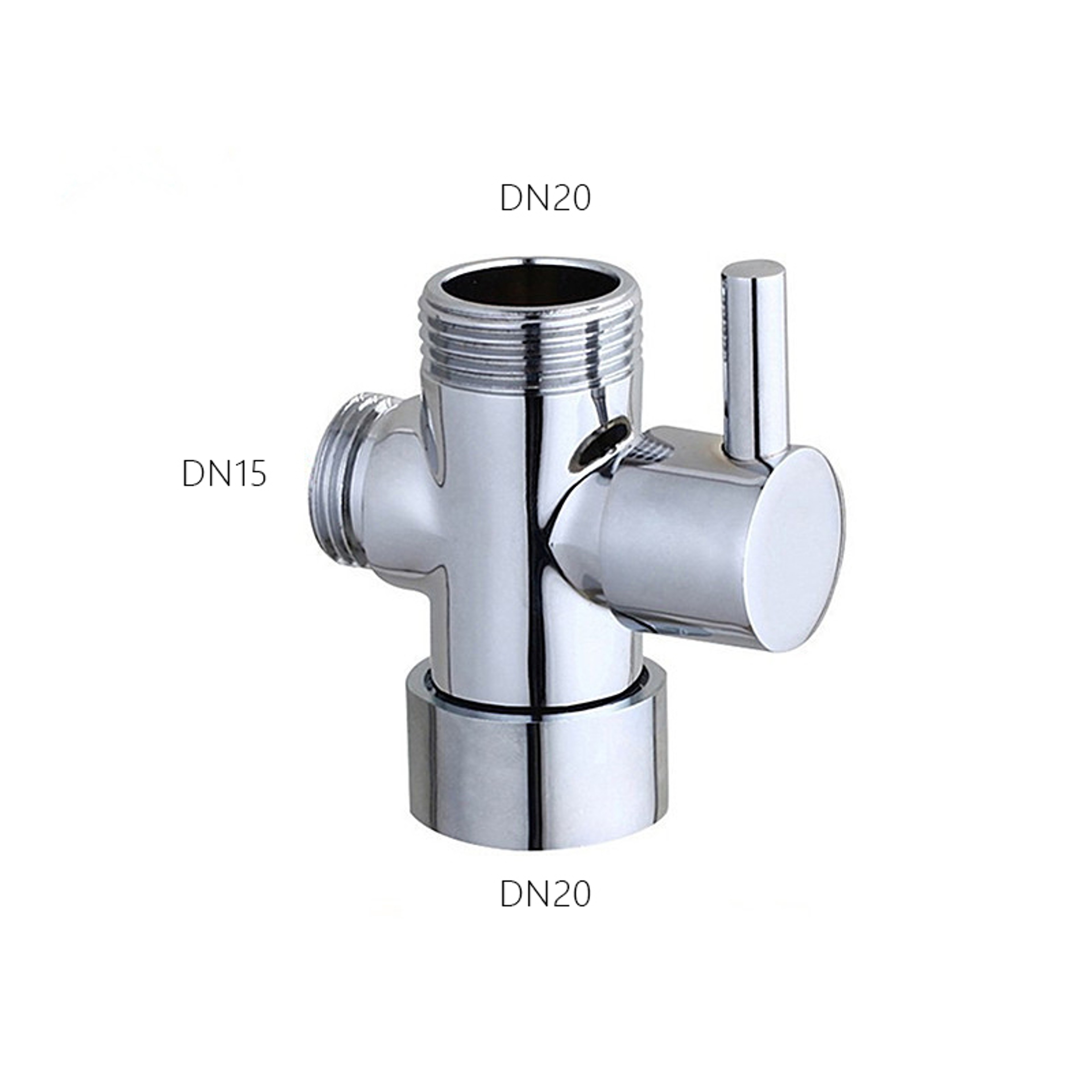 Solid Brass Shower Diverter Valve Way Adapter for Bidet Sprayer and Handheld Shower – view 8