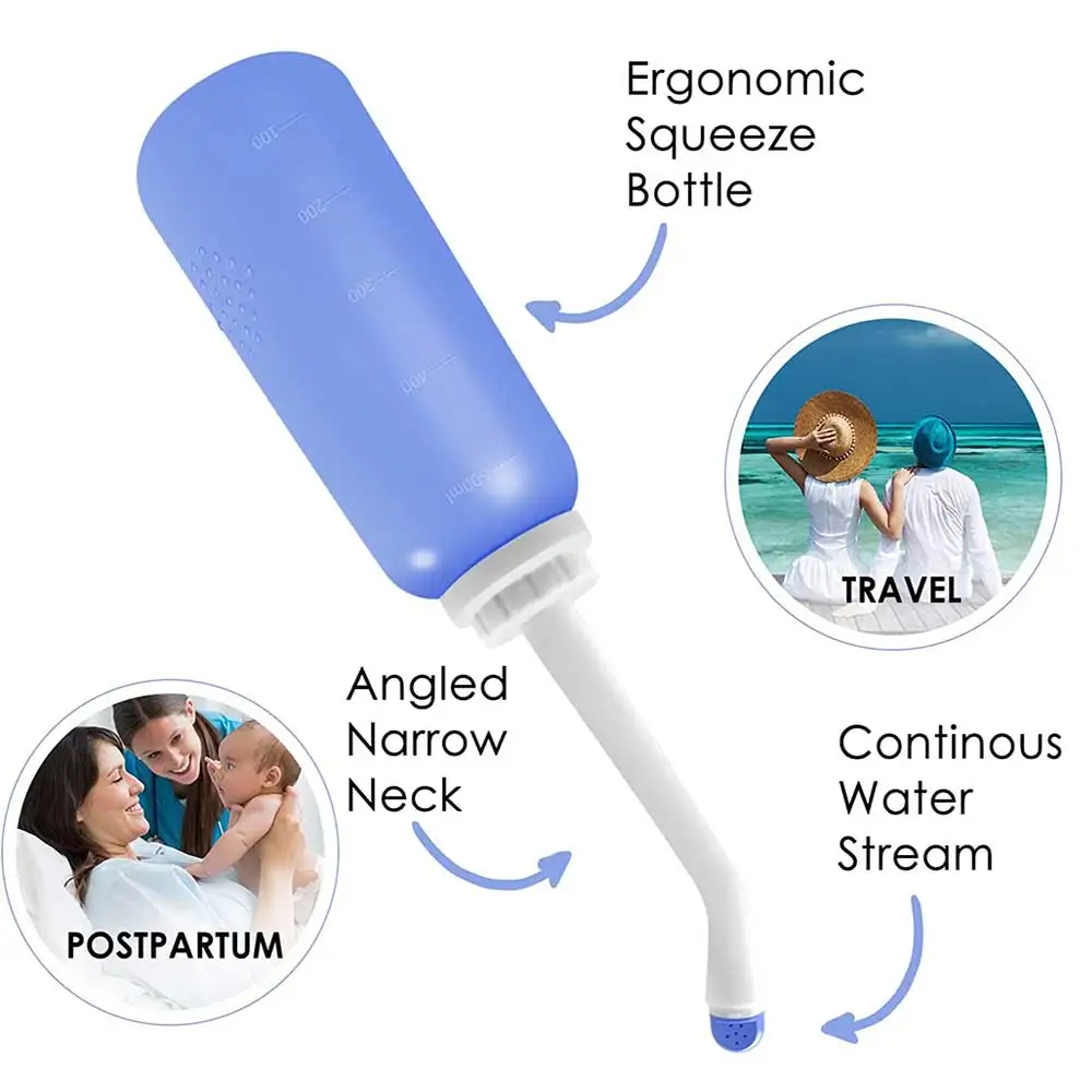 Portable Travel Bidet Peri Bottle for Postpartum Care and Personal Hygiene – view 3