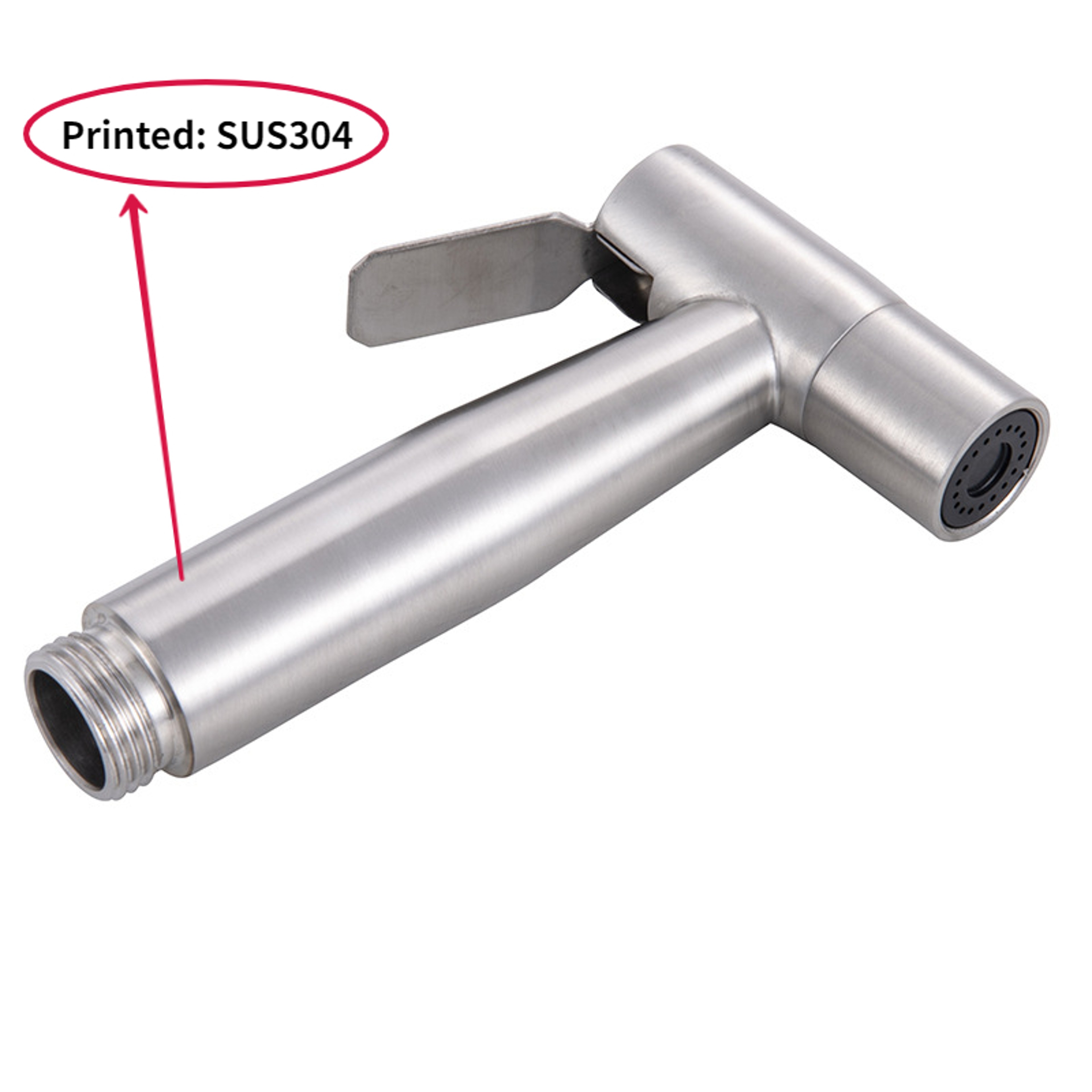 Stainless Steel Handheld Bidet Sprayer For Toilet With Adjustable Flow 4