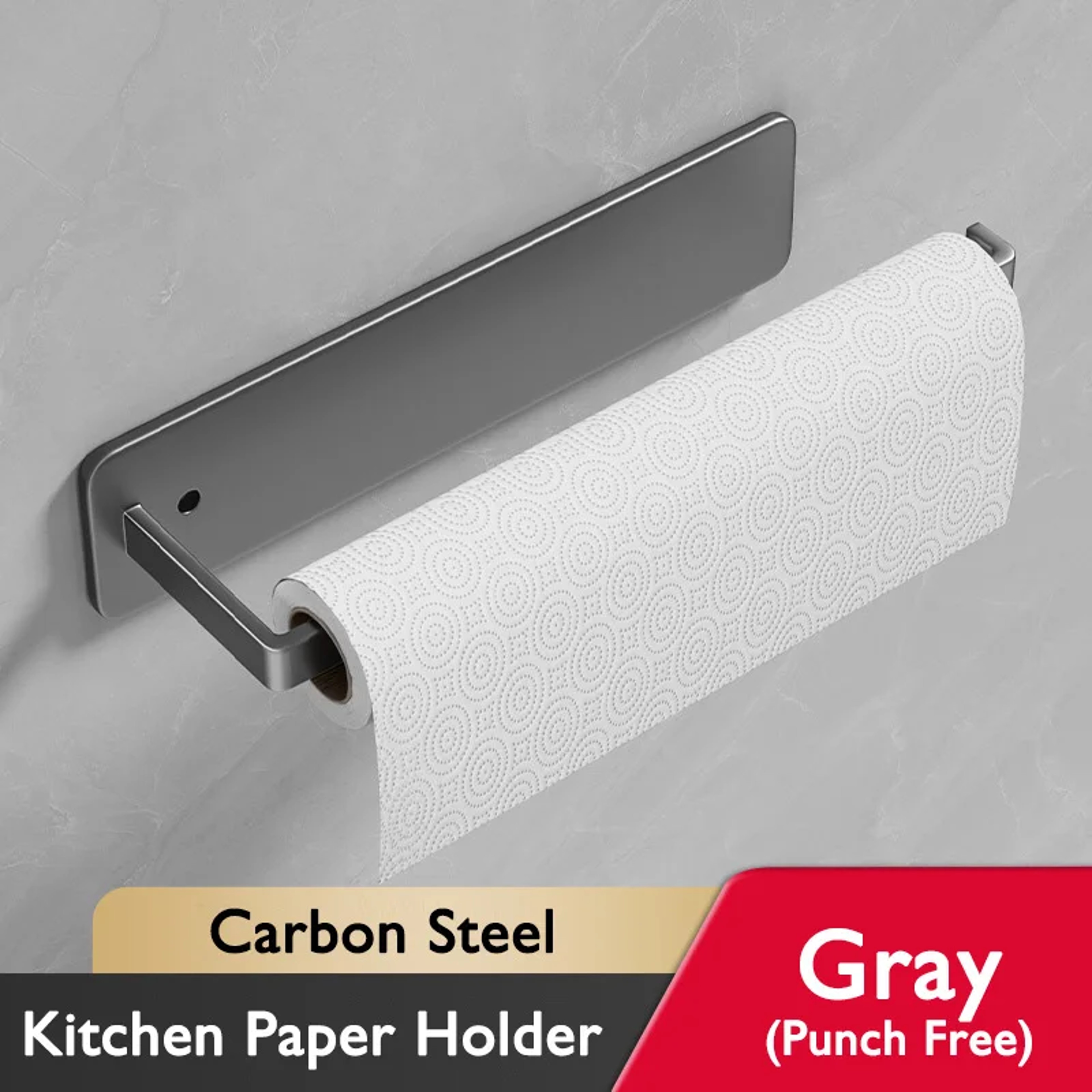 No Drill Self Adhesive Paper Towel Holder for Kitchen and Bathroom – view 8