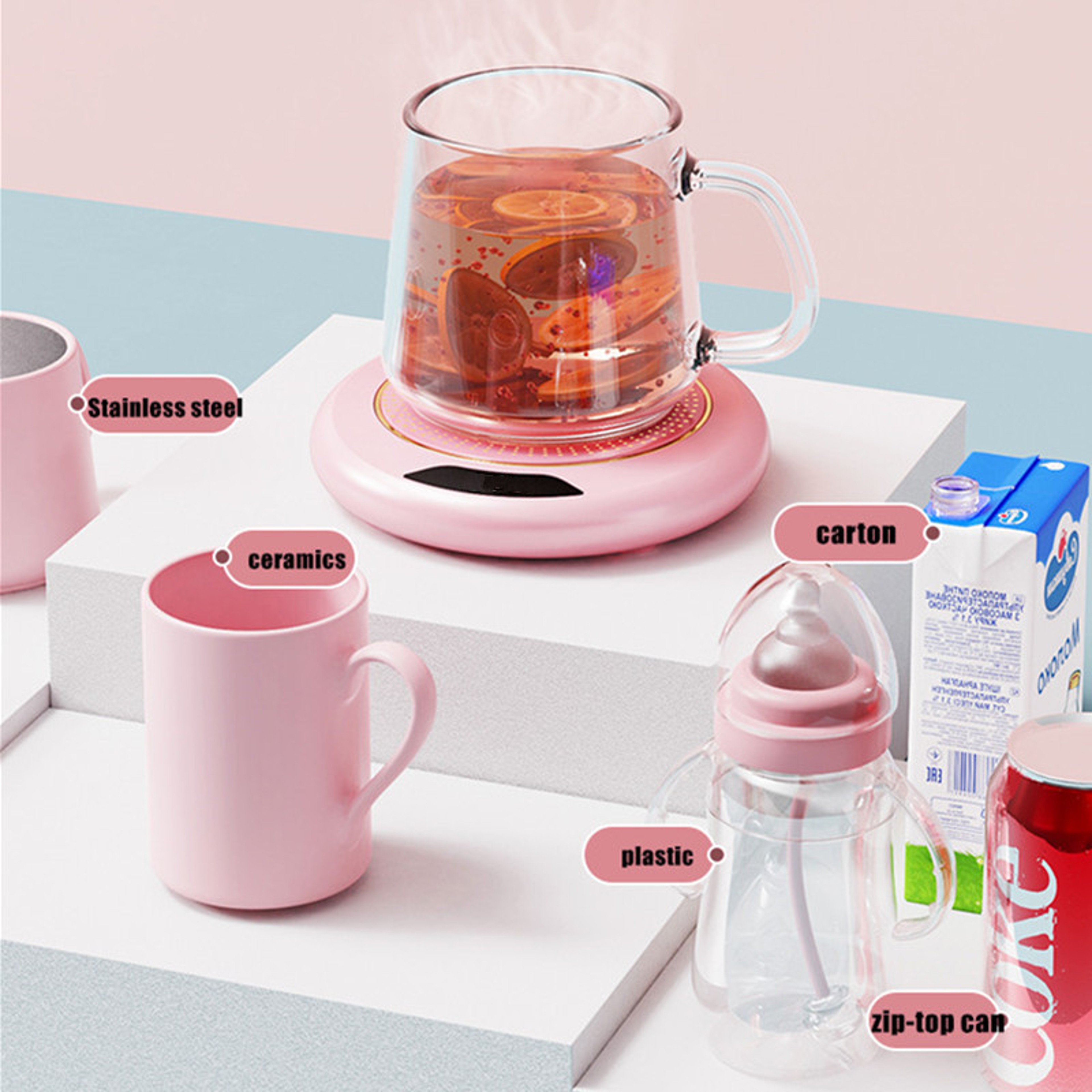 USB Mug Warmer Heated Coaster with Temperature Settings – view 2