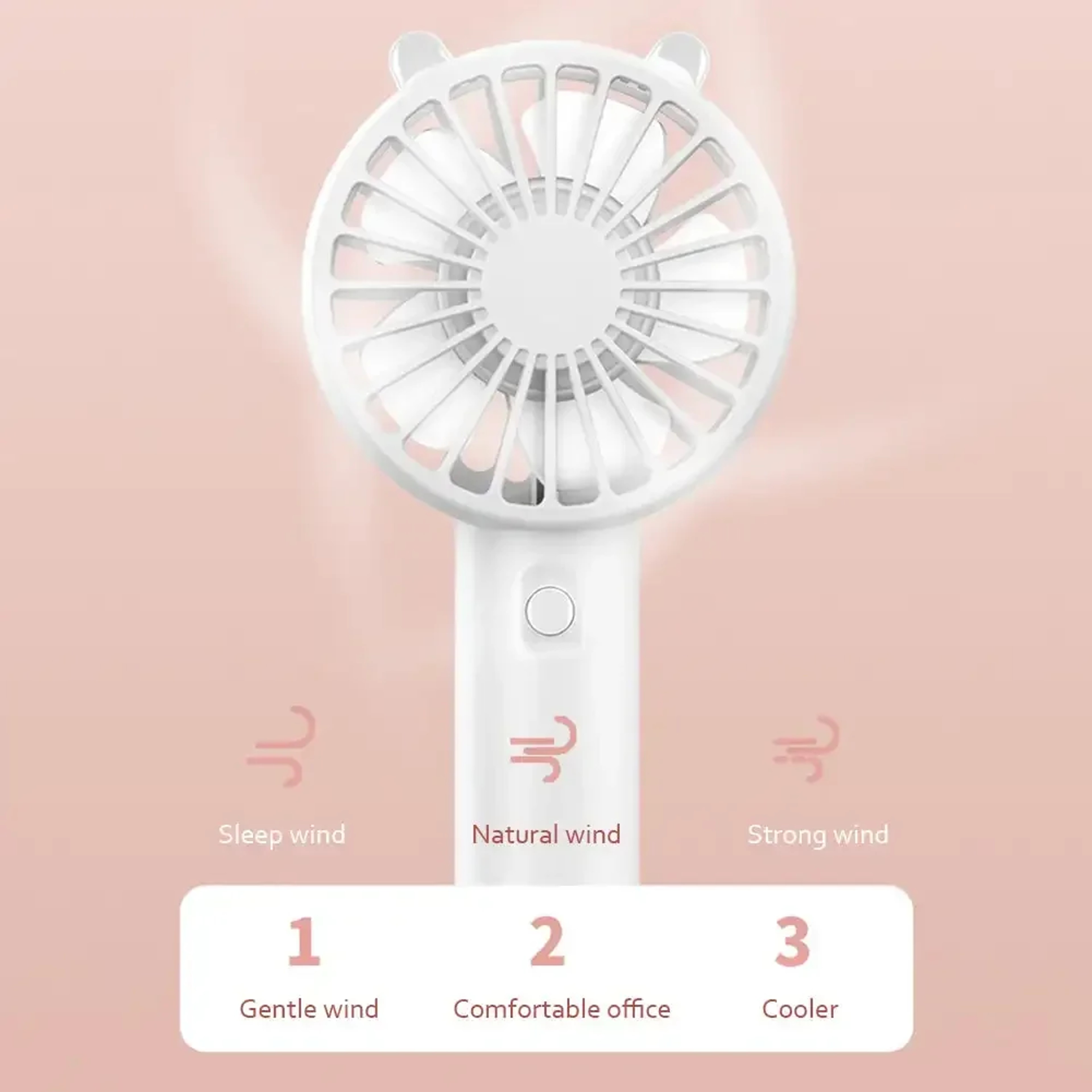 USB Rechargeable Mini Handheld Fan for Eyelash Drying, Travel and Desk Cooling – view 6