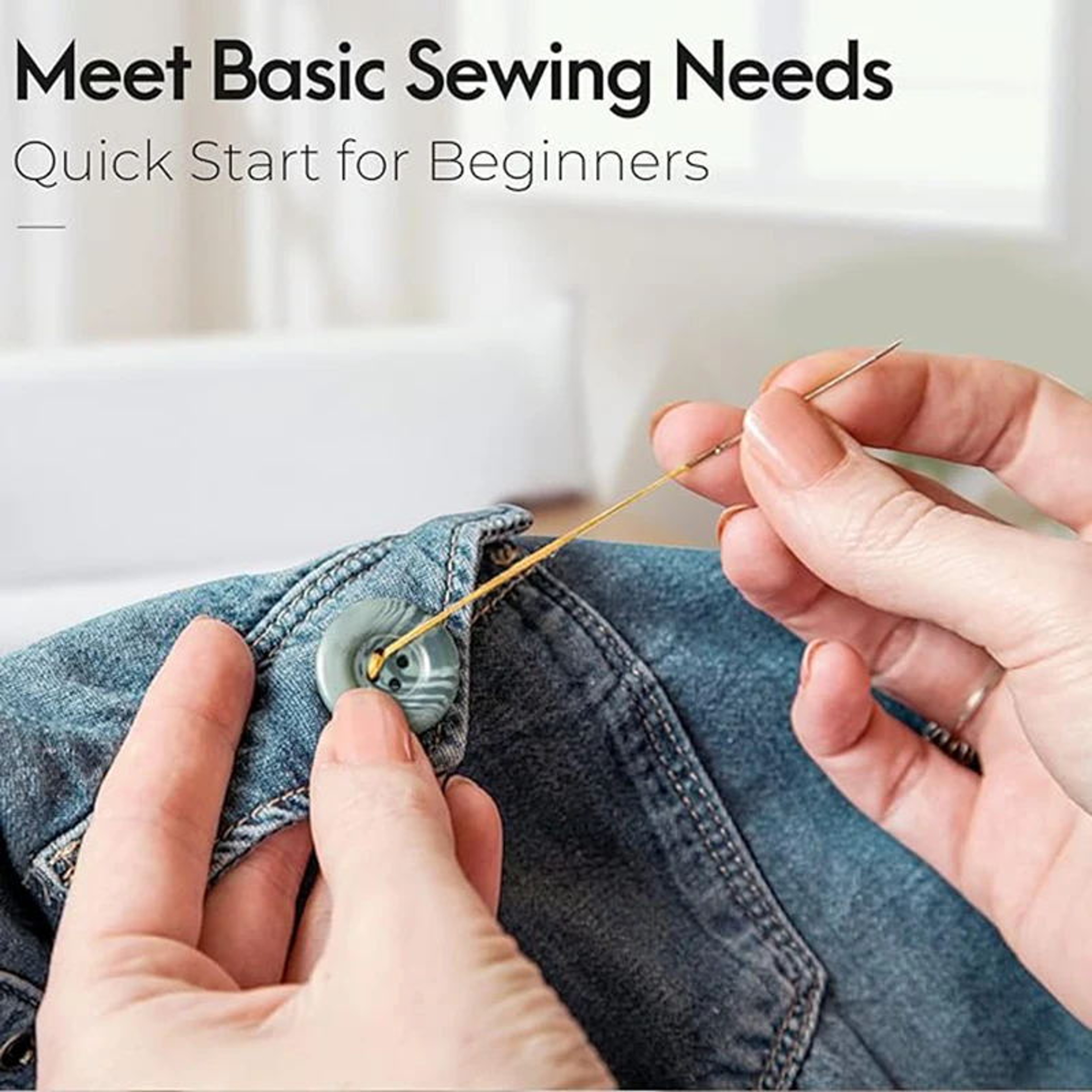 Complete Beginner Sewing Kit With Needle And Thread For Home Repairs 2
