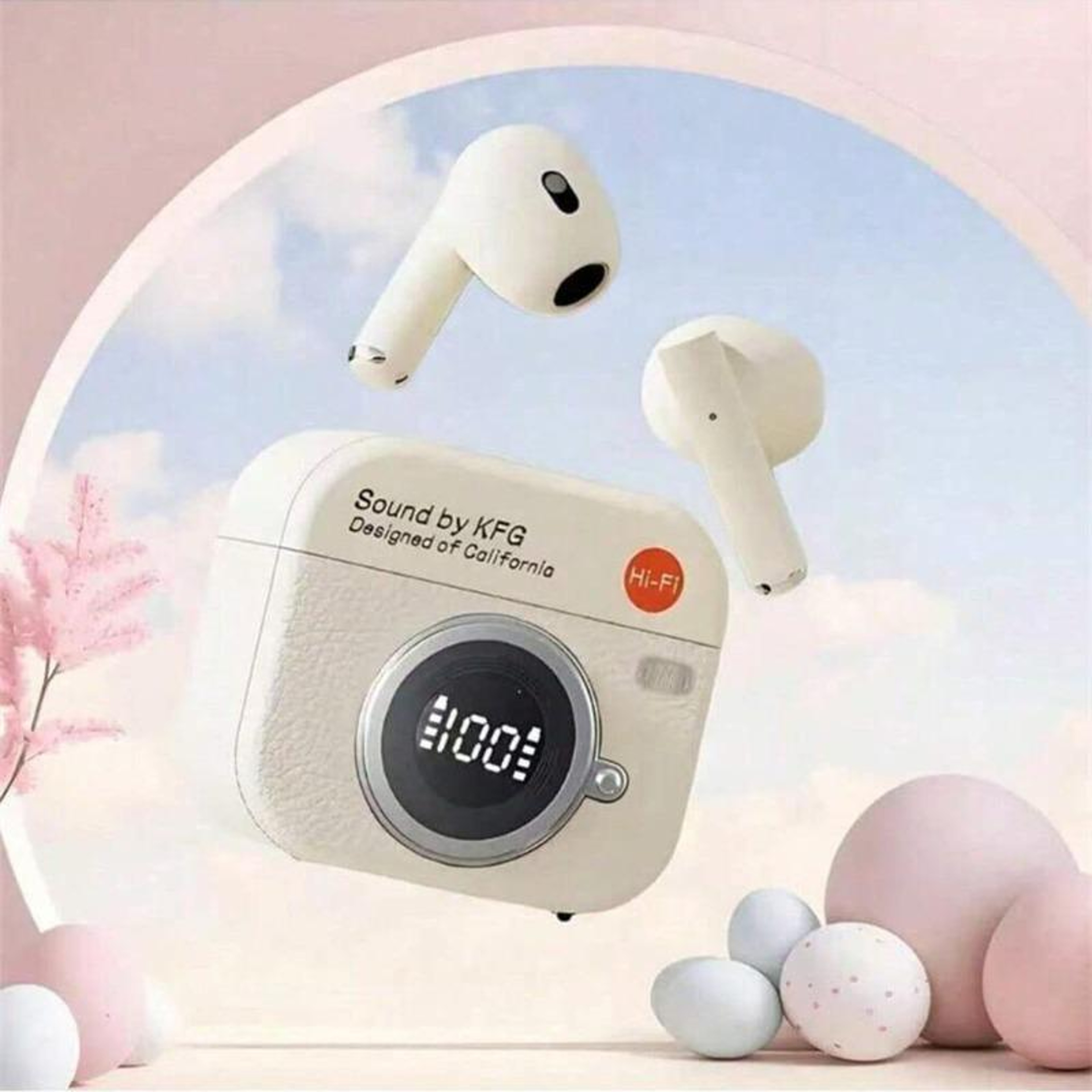 Bluetooth Wireless Earbuds With LED Display 1