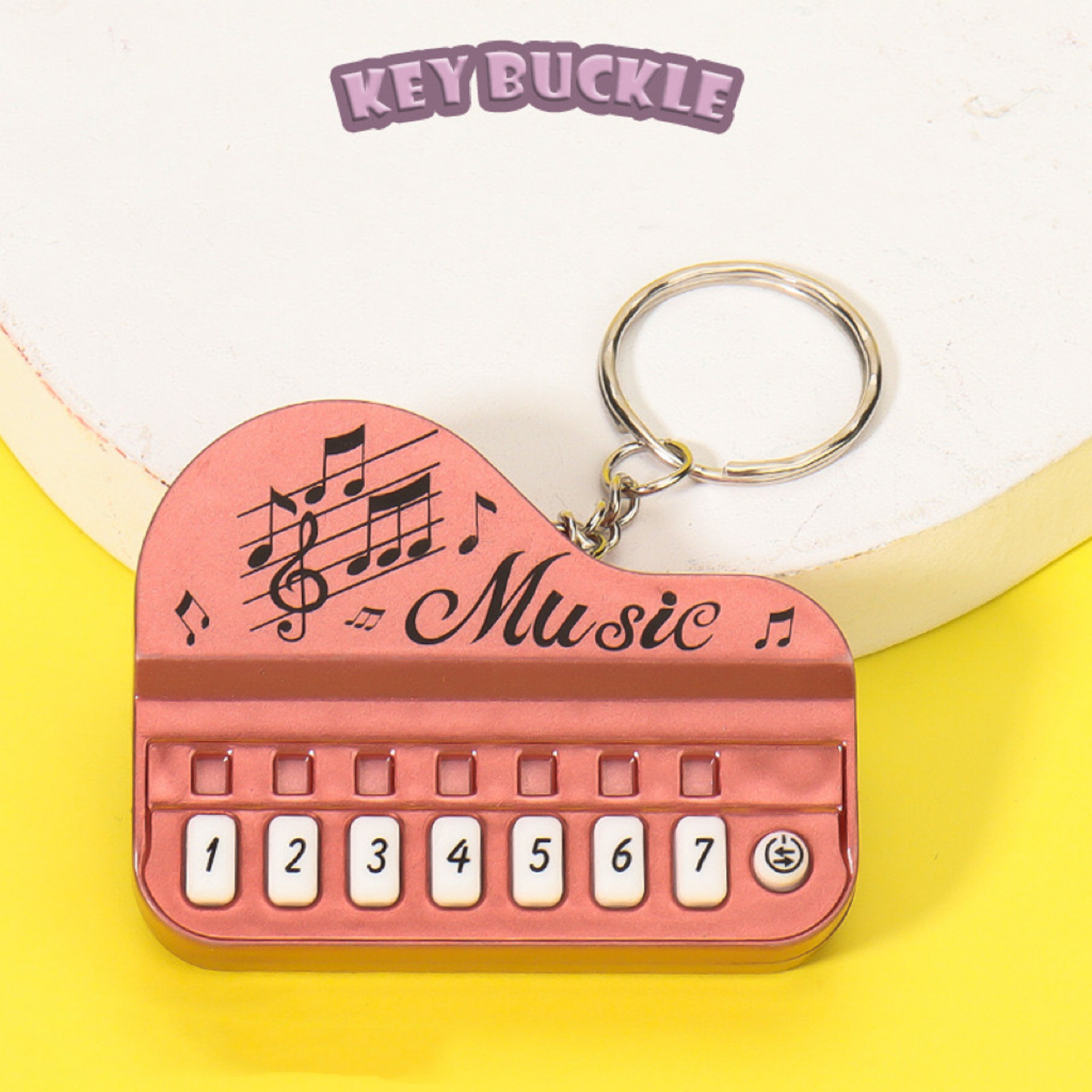Light Up Mini Piano Keychain Music Toy Gift 1