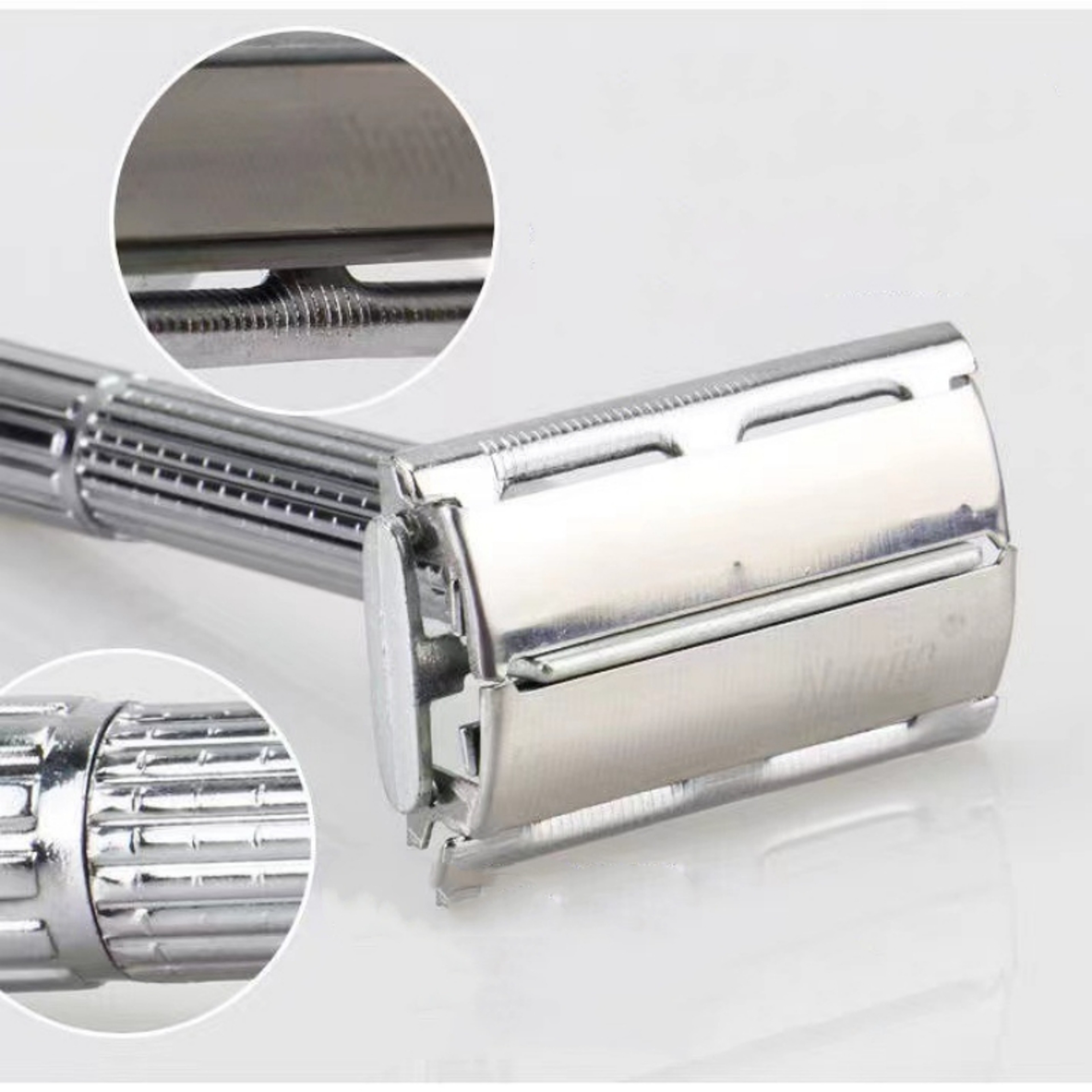 Stainless Steel Folding Straight Razor 4