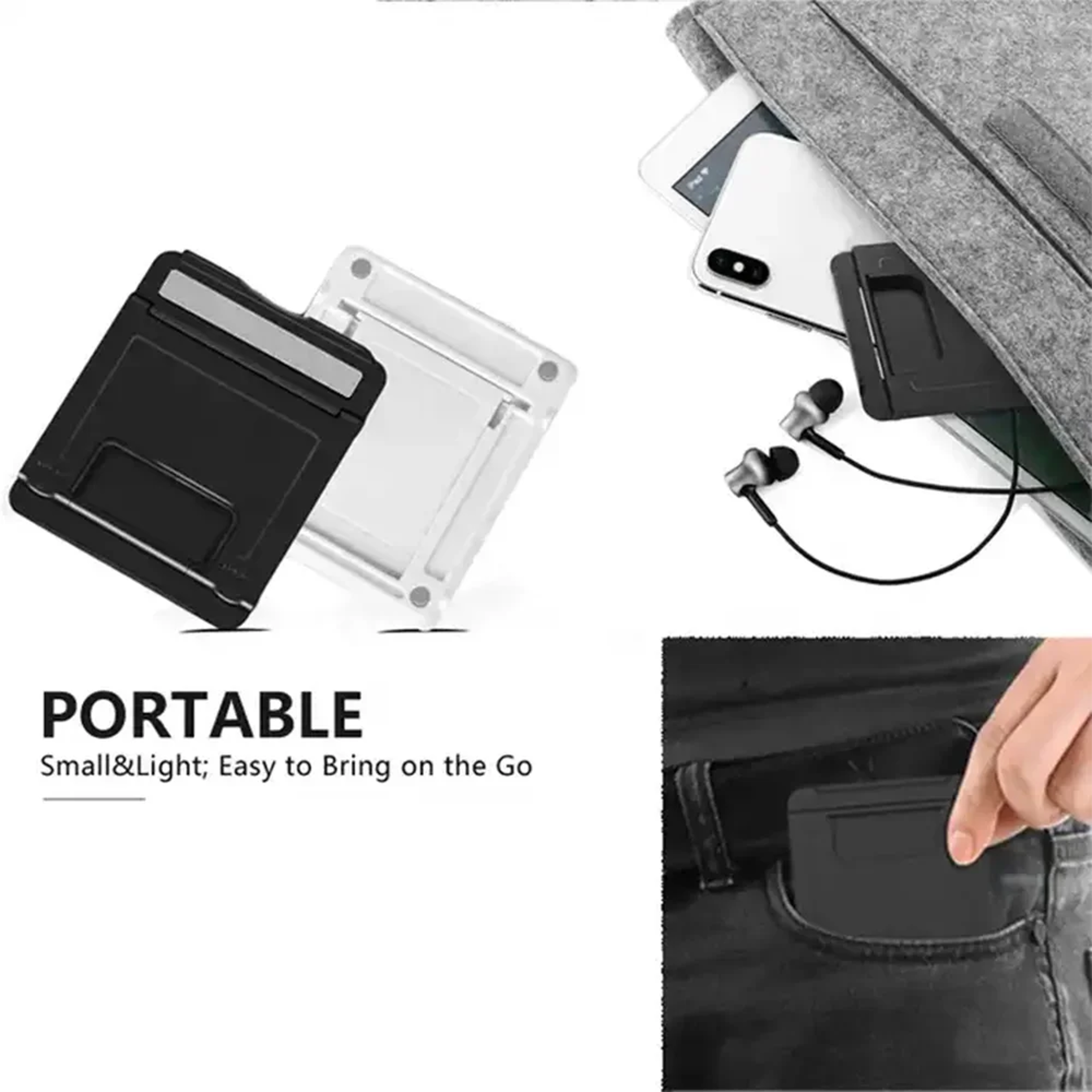 Adjustable Foldable Phone & Tablet Stand for Desk – view 6
